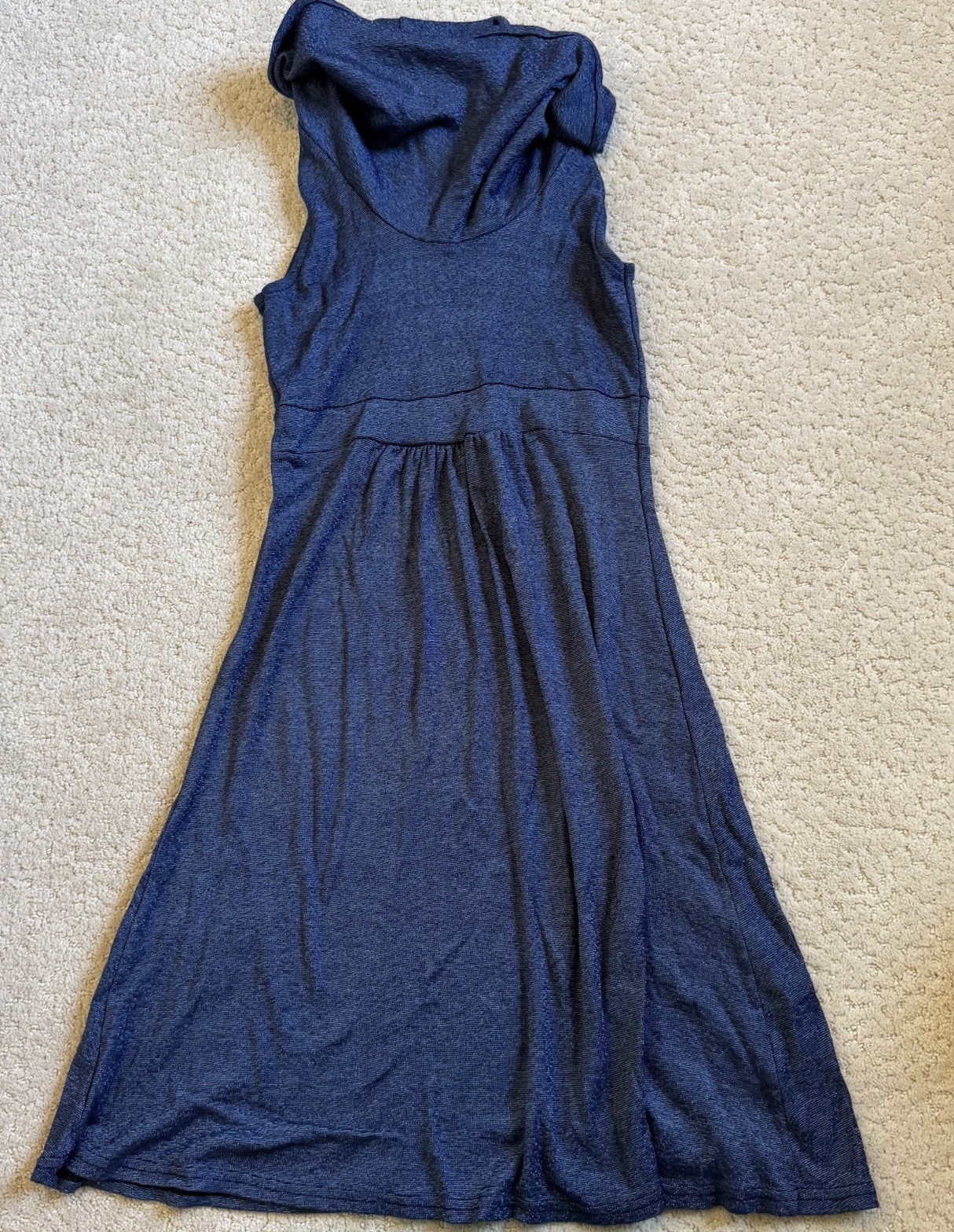 Michael Stars Sleeveless Cowl Neck Dress Blue One Size Fits Most Style 0369 USA