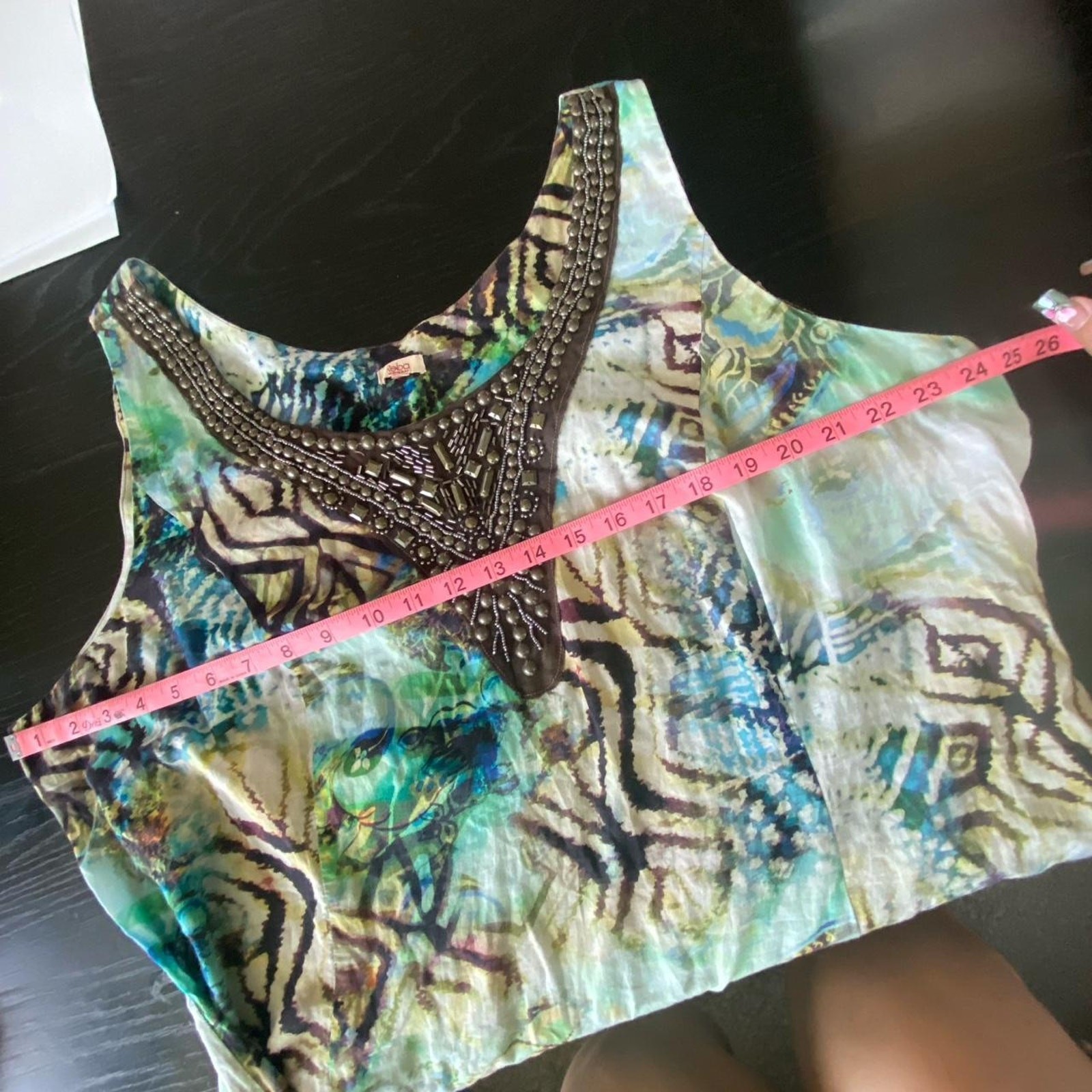 Early 2000s boho mermaidcore beaded dress