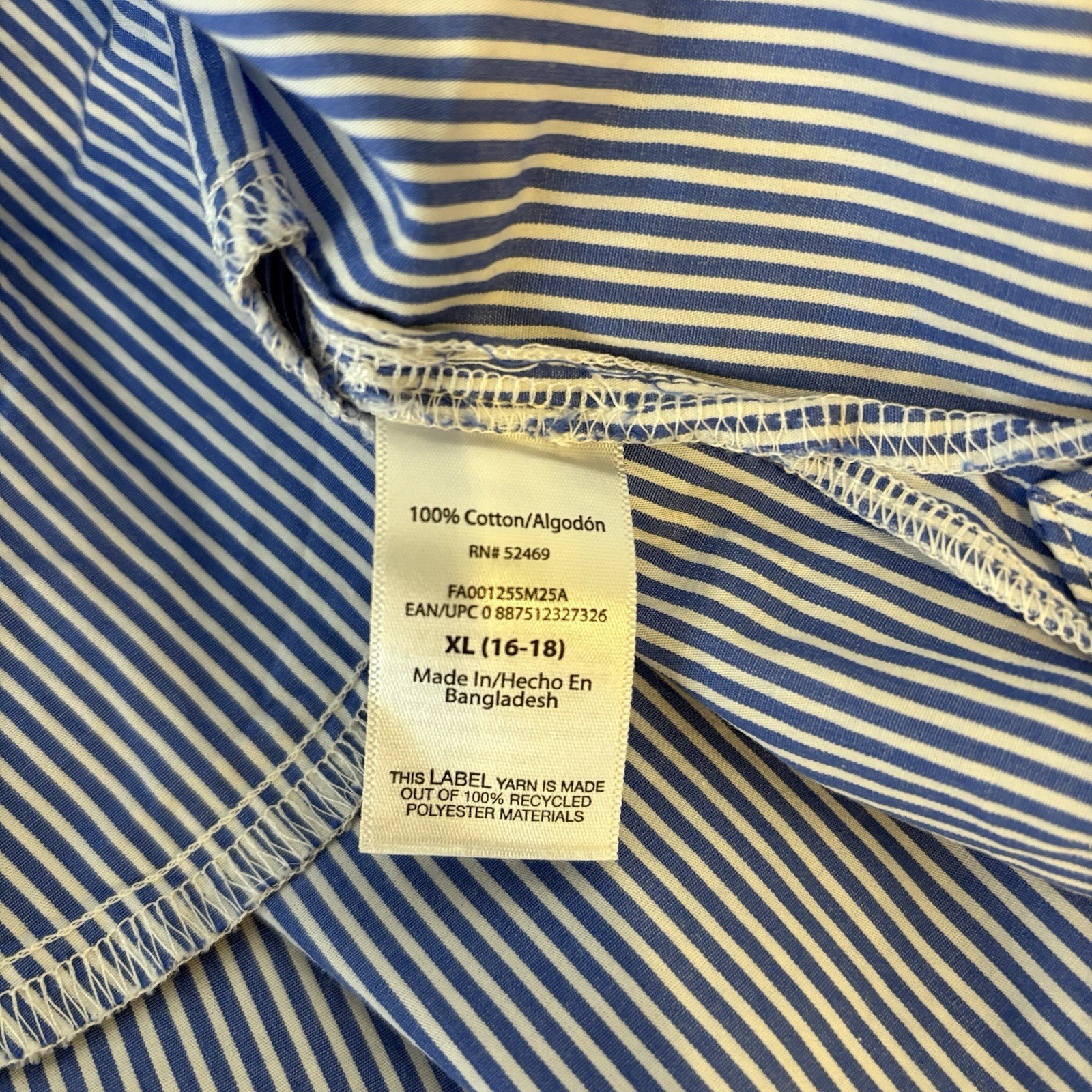 Free Assembly Womens Striped Preppy Midi Dress Size XL Side Slits Nautical Beach
