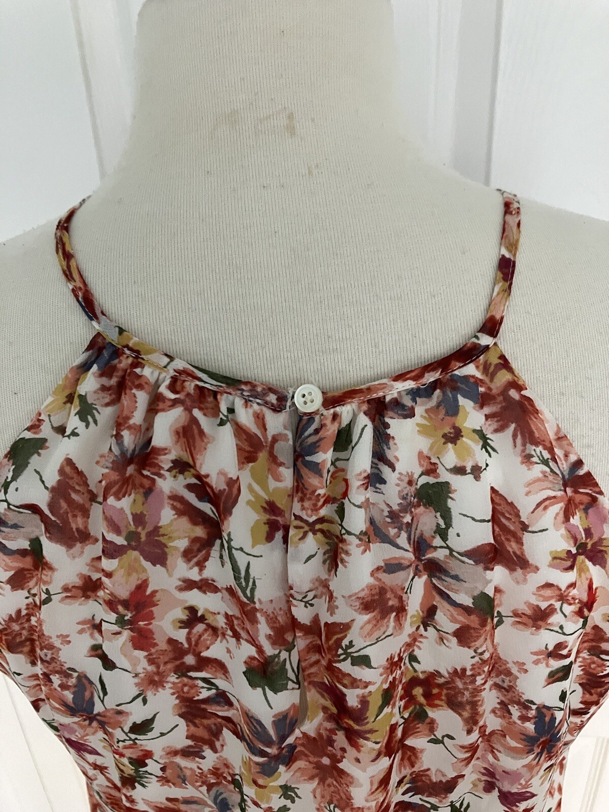 JOIE Reinelde NWOT Floral 100% Silk Mini Blouson Dress S