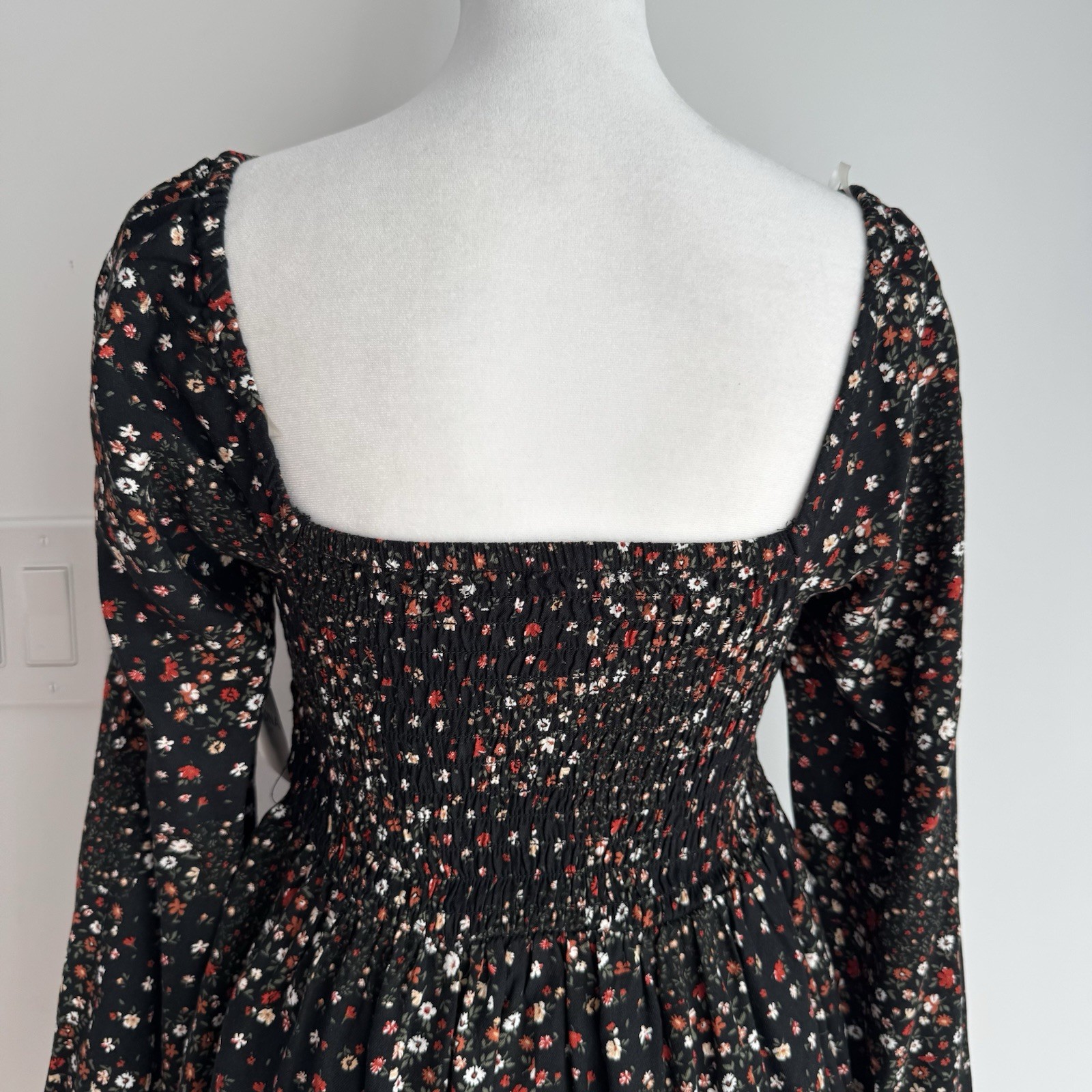 Arizona Jean & Co Mini Floral Print Dress Women’s XS NEW Boho Festival Cowgirl