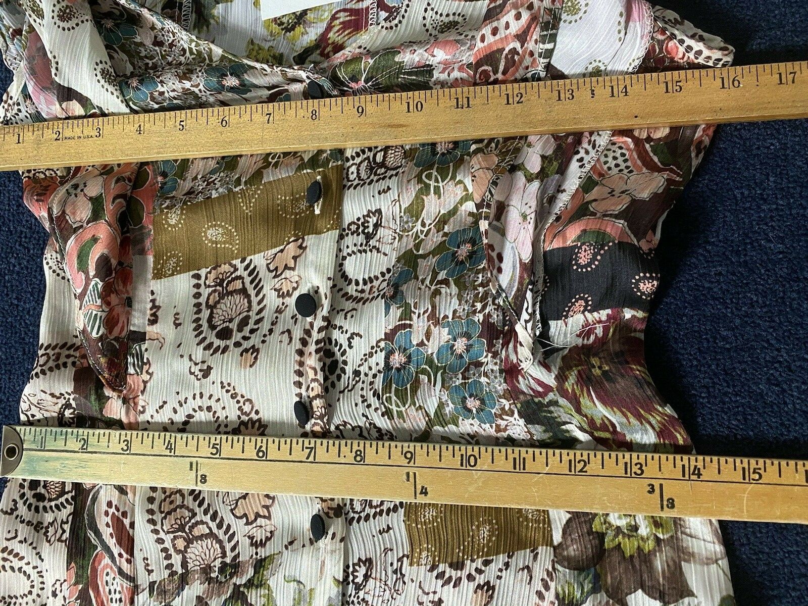 Zara Floral Dress Patchwork Paisley Boho Hippie Cottage Earth Fairy Whimsical