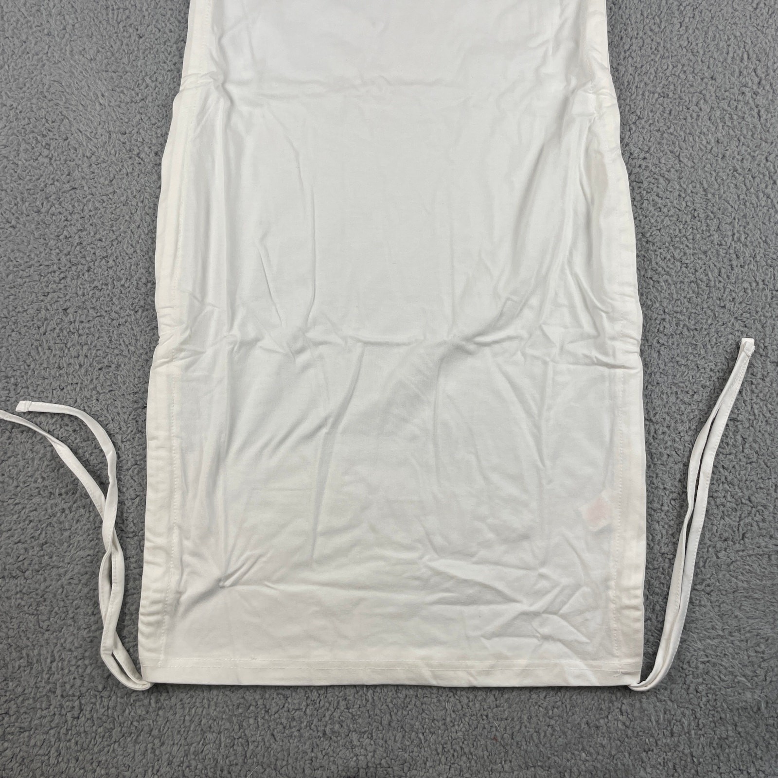 Kaiia Women’s US 6 White Polyester Cotton Elastane Bodycon Mini T-Shirt Dress