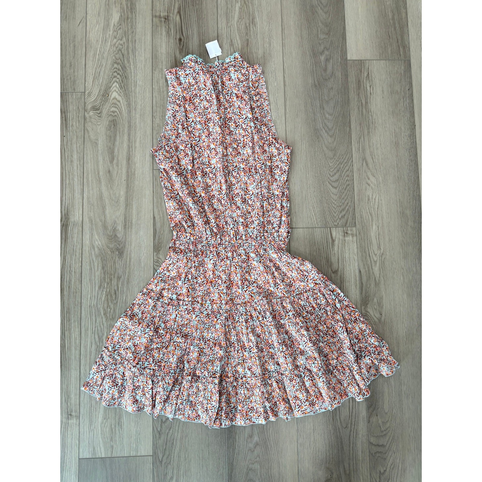 Poupette St Barth Anais Sky Pacquerette Resort Boho Mini Dress NWT S