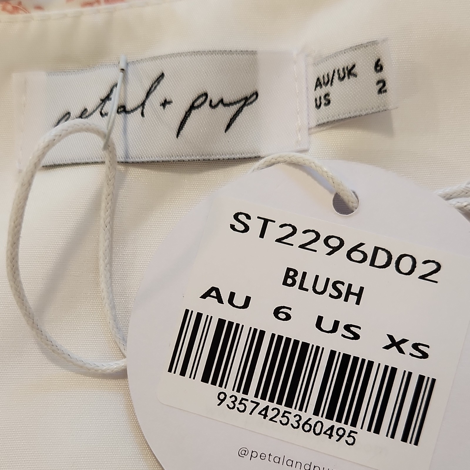 NWT Petal + Pup Blush Floral Clements Mini Dress Size US2
