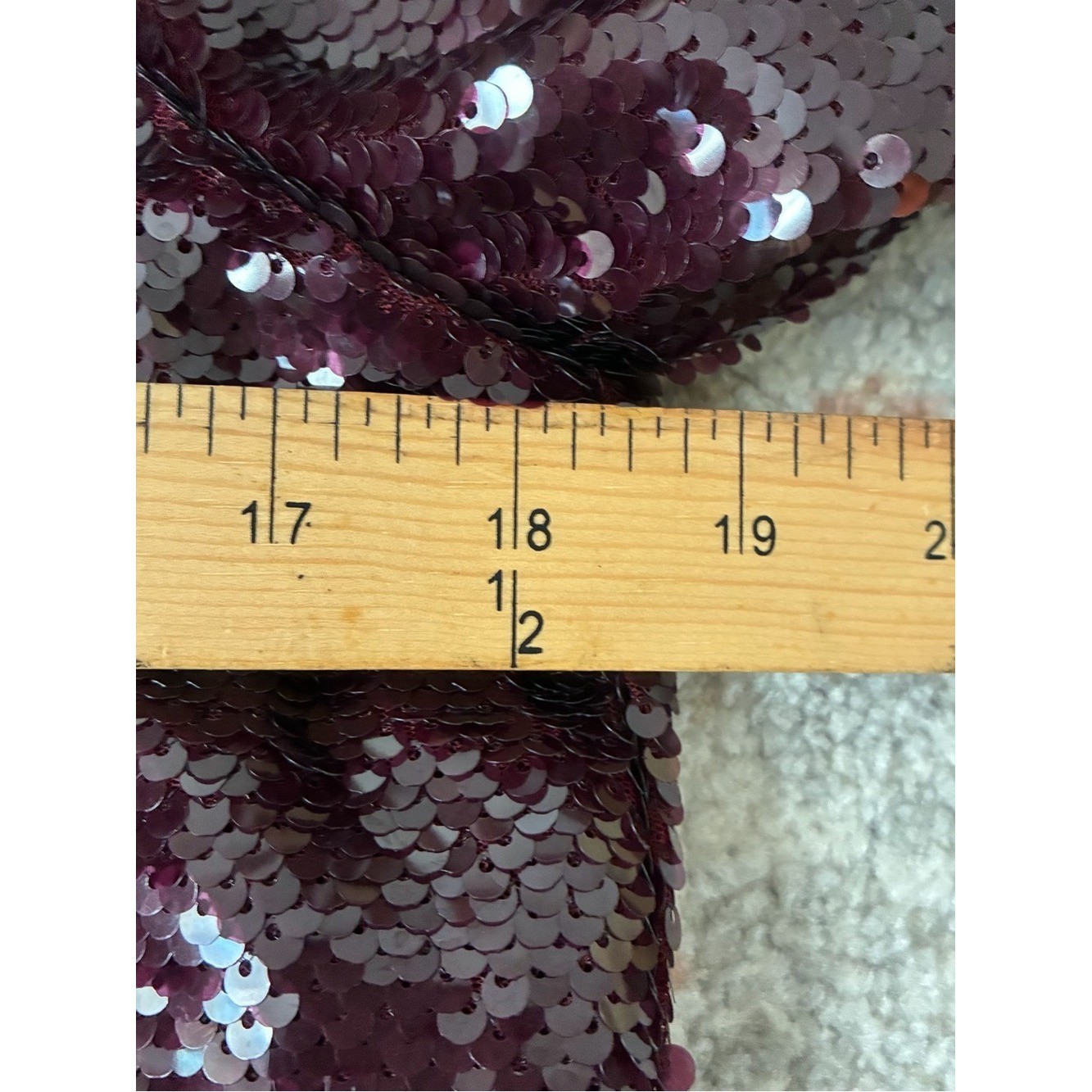 Essue Sequin Long Sleeve Party Dress – Dark Plum-Sz M