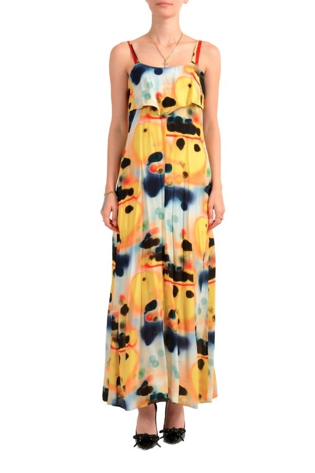 Hugo Boss Women’s “Komesi” Multi-Color Sundress Maxi Dress US 0 IT 36