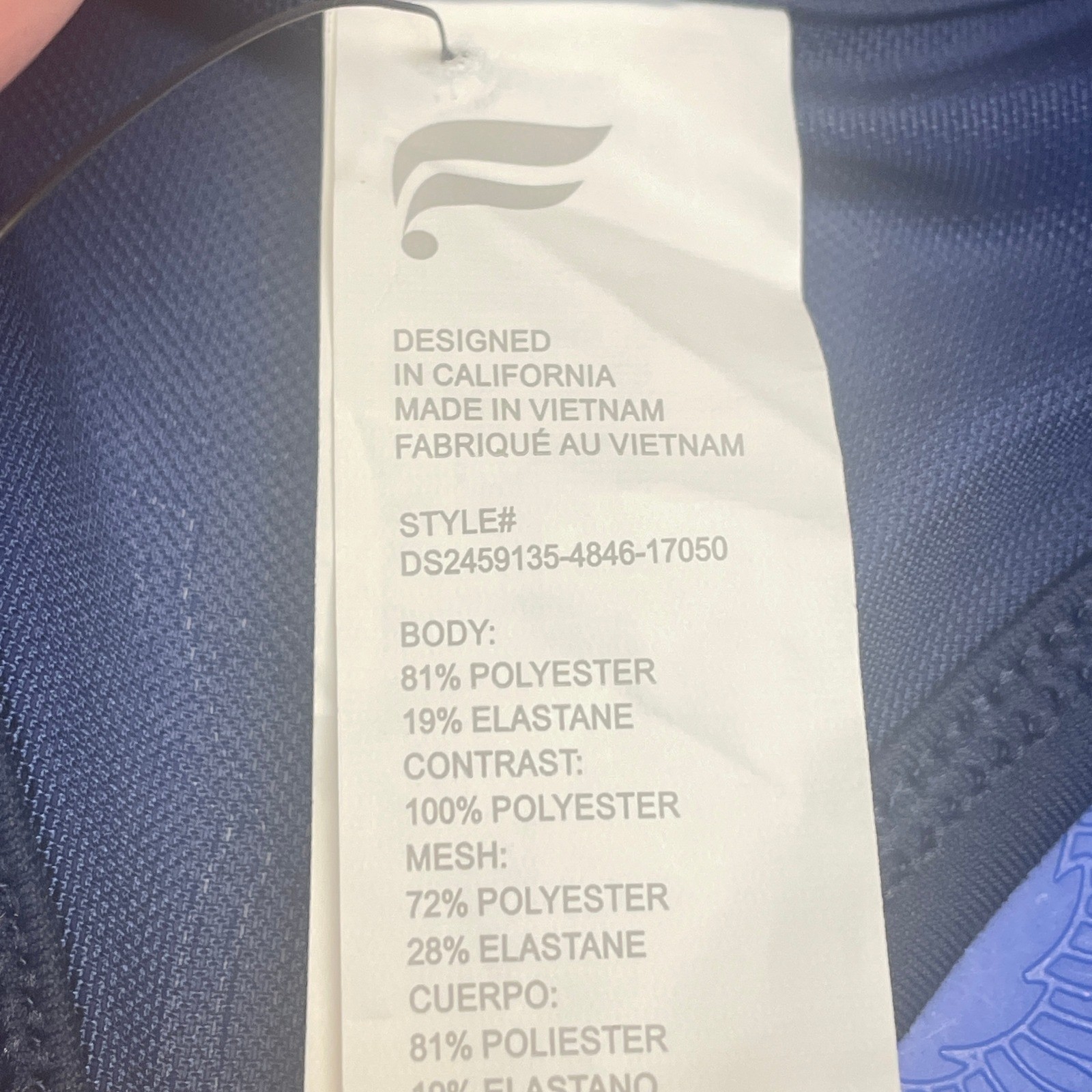 Fabletics Dress Womens Large Blue Pleated Tennis Racerback Tank Athleisure NWT