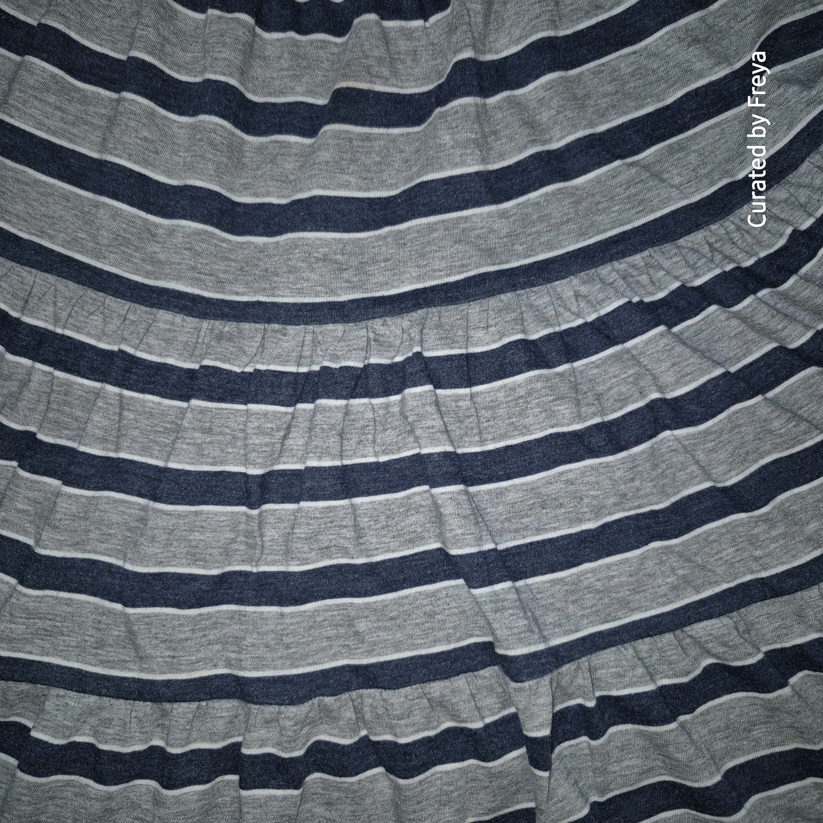 Victoria’s Secret PINK University Blue Stripe Tiered Mini Dress M Y2K Babydoll