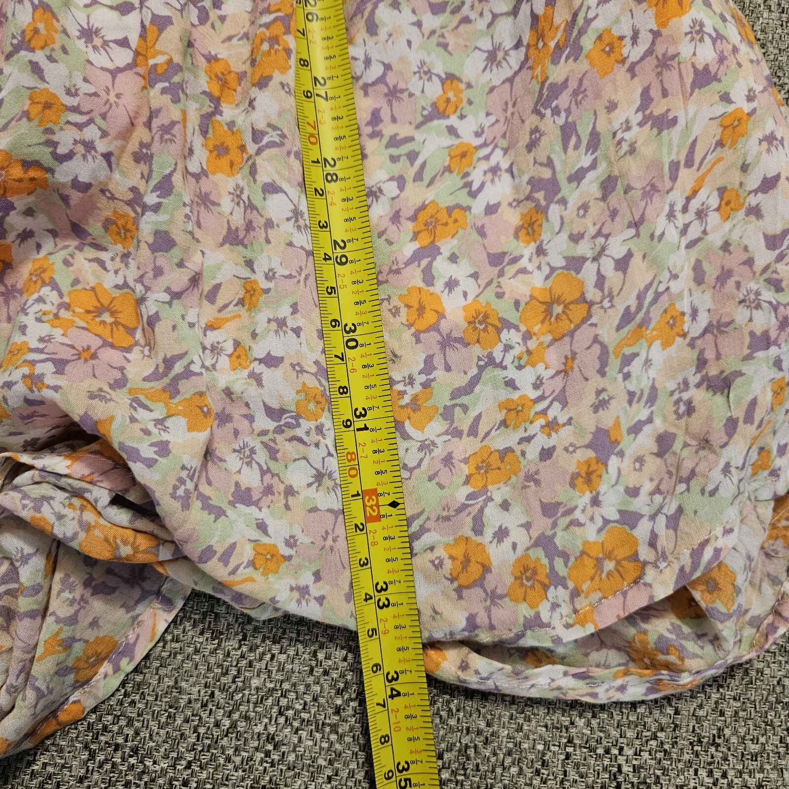 MINKPINK Versailles Puff Sleeves Square Neck Floral Pink Mini Dress Size Small