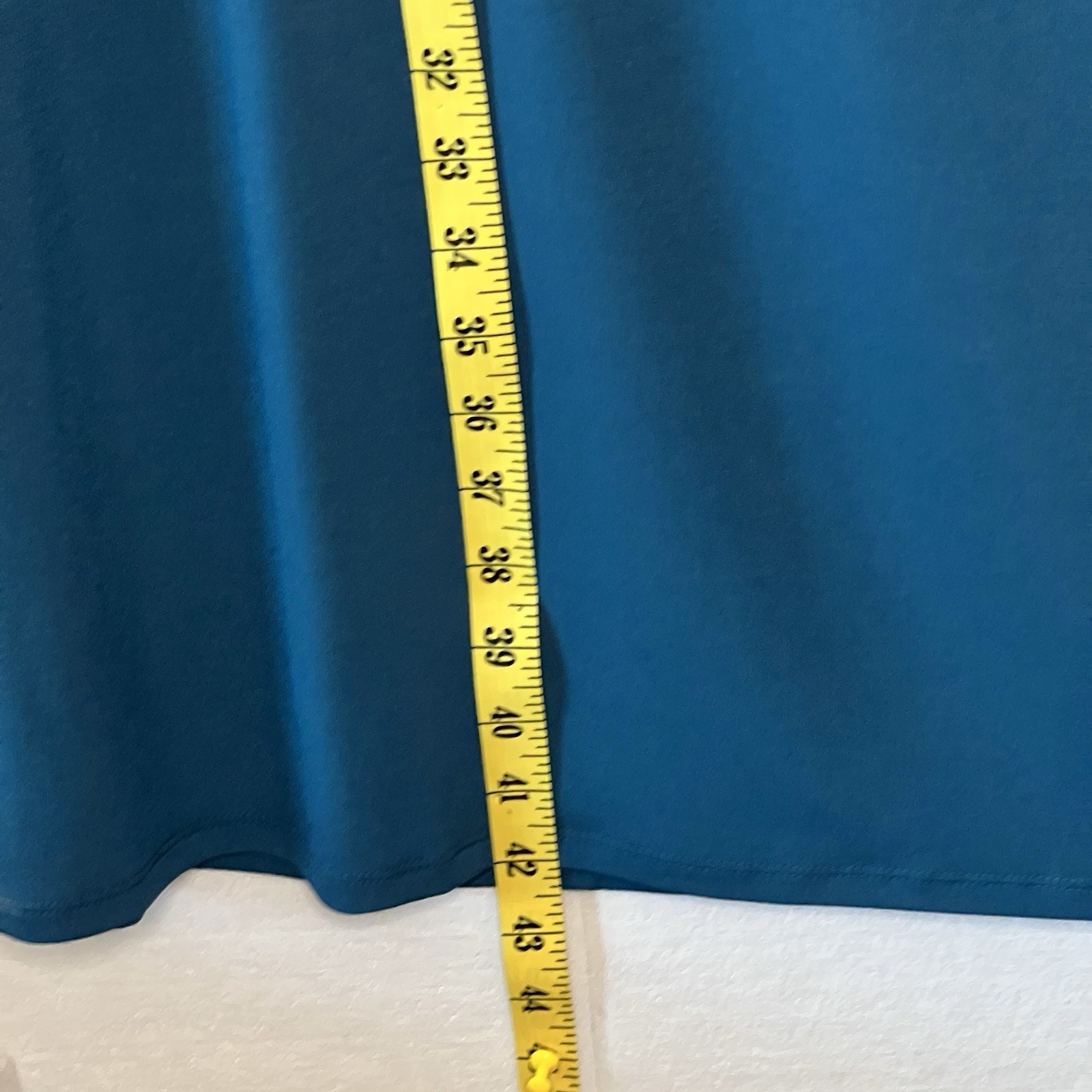 Catherine’s 2 PC Jacket Dress Size 2X 22 24 Teal 3/4 Sleeve Below Knee Length
