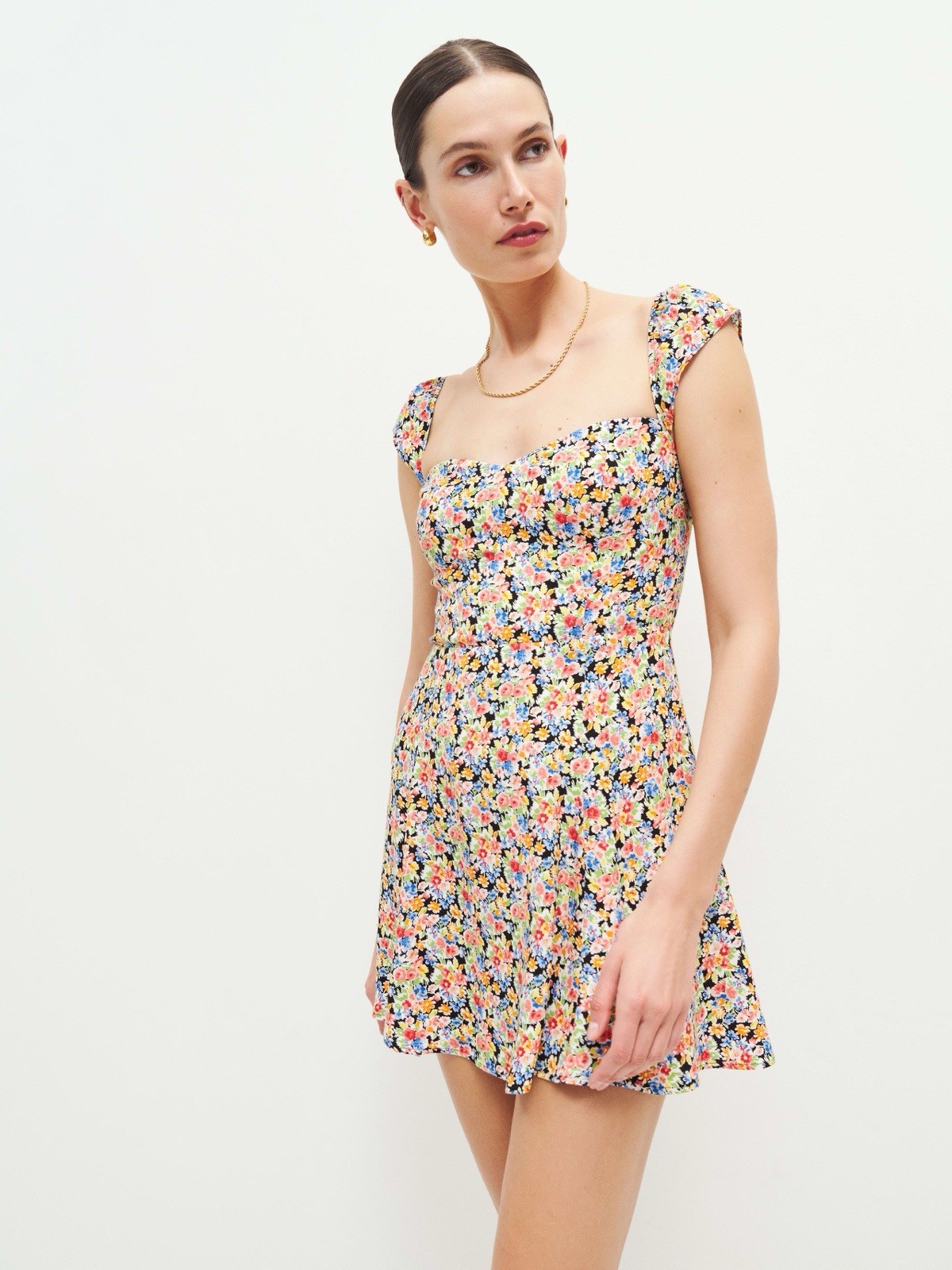 Reformation Tanis Mini Dress Floral Geena Size 0