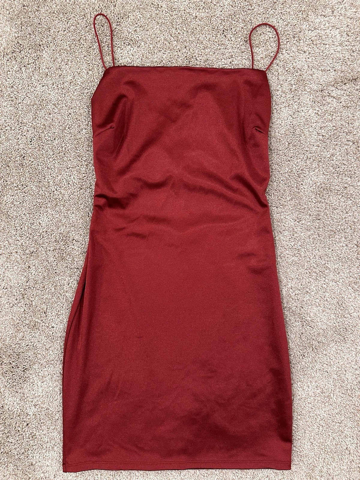 Windsor Spaghetti Strap Mini Dress Women’s Size Medium Red Scarlet