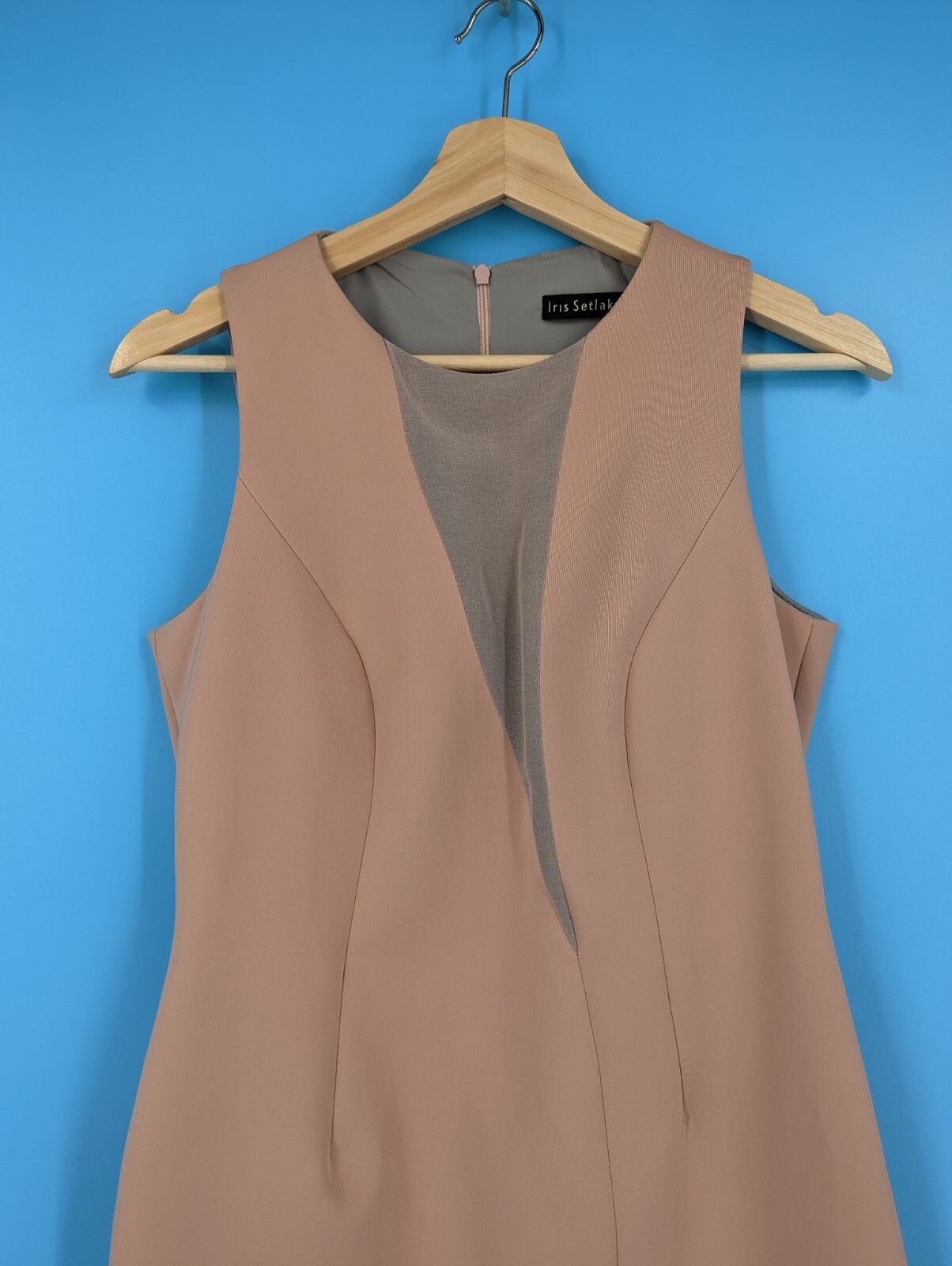 Iris Setlarkwe 4 Pink Sleeveless Polyamide Sheath Dress *as is*