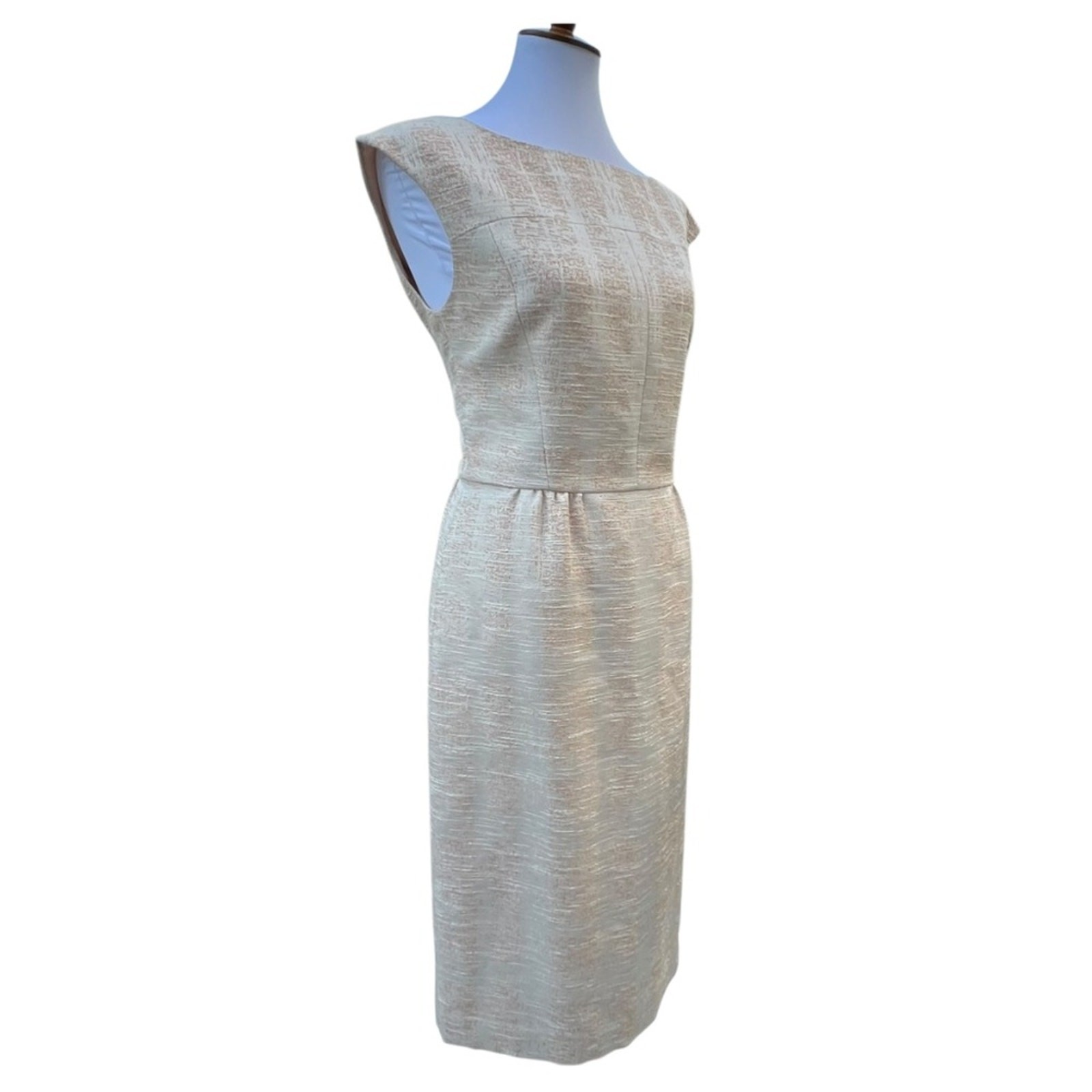 Tory Burch 10 Dress Minimalist Medium Retro Large Classic 60s Jacquard $428
