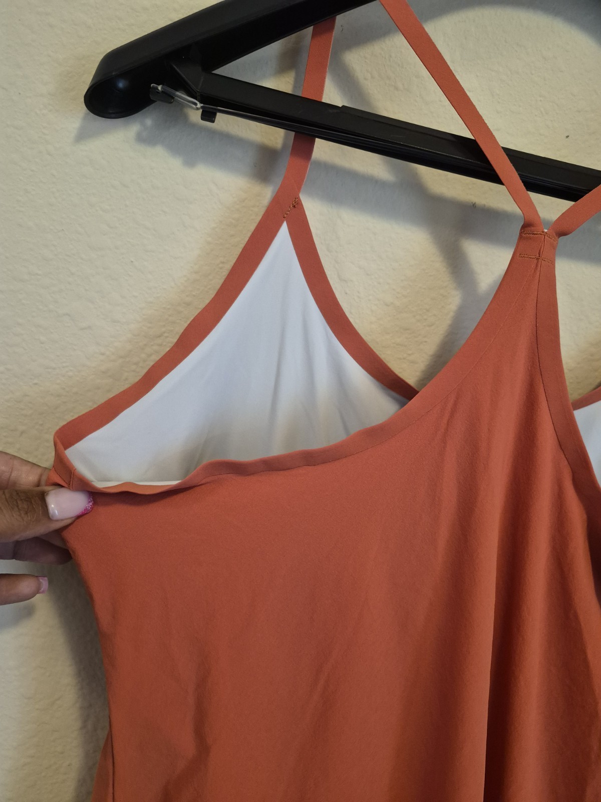 Outdoor Voices Exercise Orange Athletic Activewear Mini Dress Women’s Small
