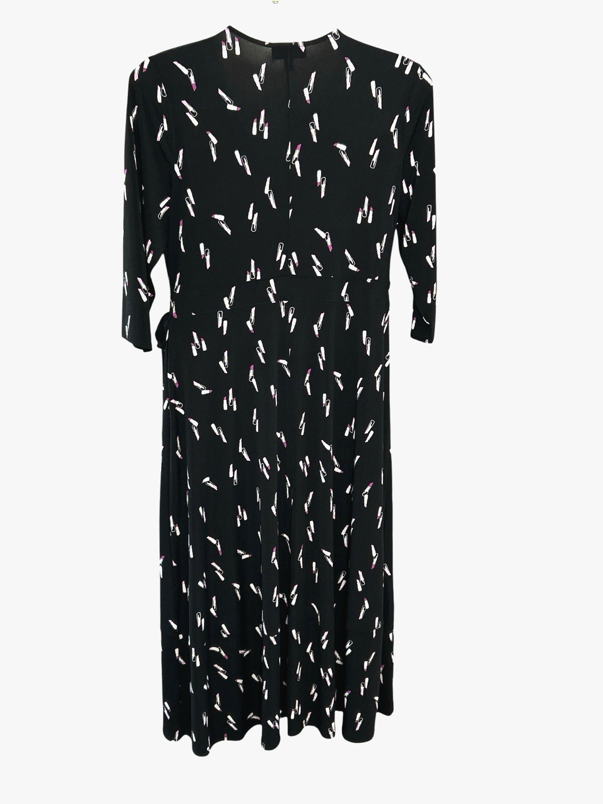Lane Bryant Lipstick Stretch Jersey Knit Faux Wrap HI LO MAXI Dress, Size 18 20