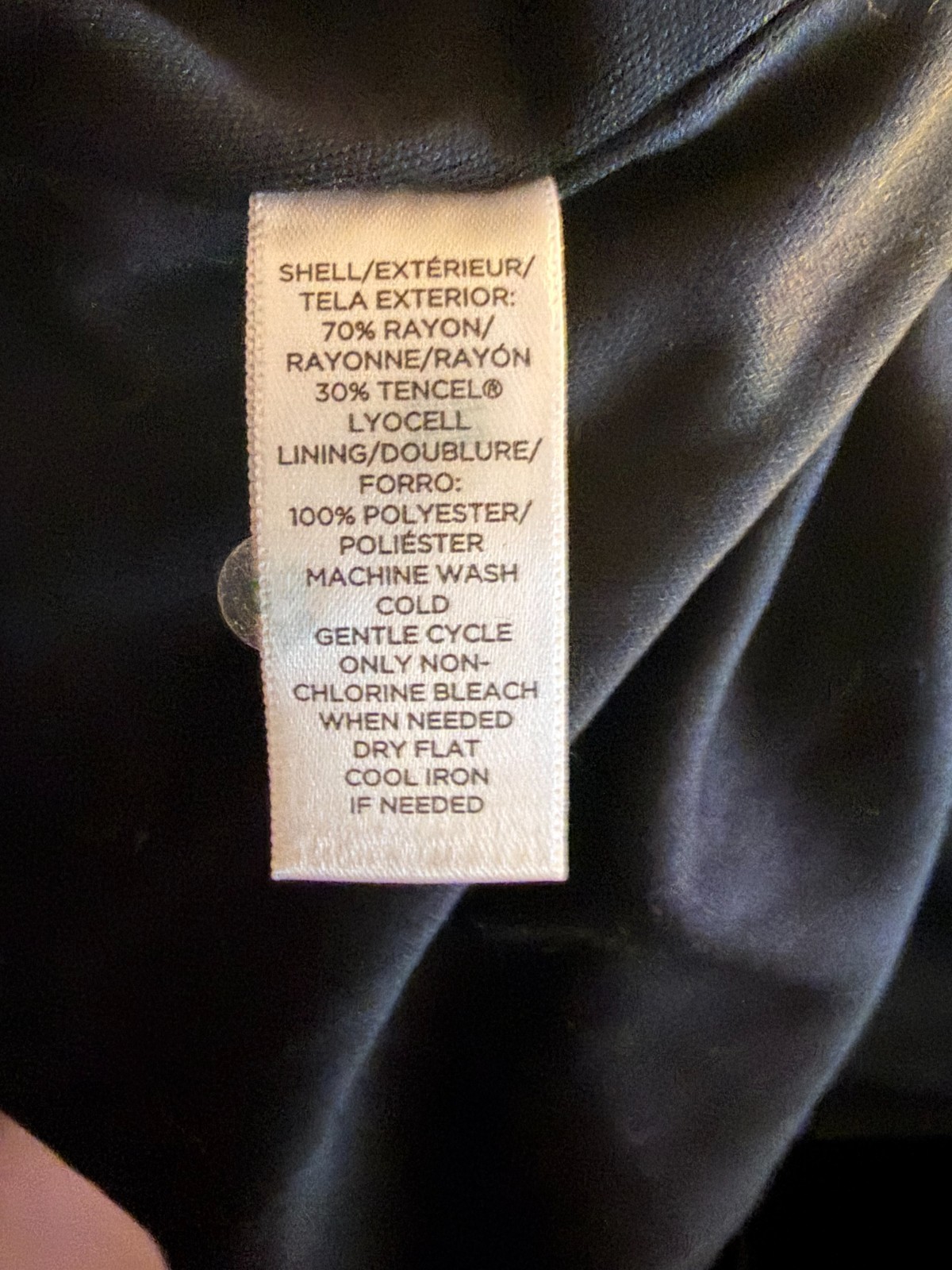 {ANN TAYLOR LOFT} Dress Sz. M Black & Beige Striped Ruched Stretch Lined