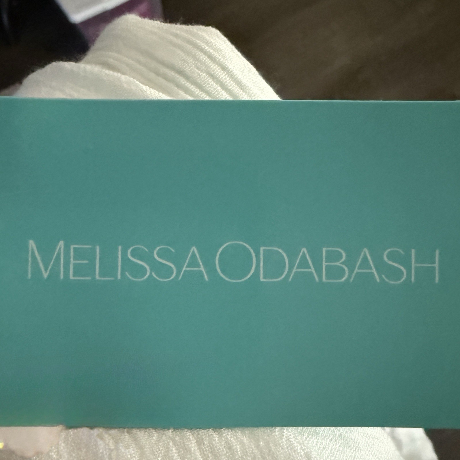 NWT Melissa Odabash Medium Alesha white Cover-Up Midi Dress Kaftan Gauze Belt