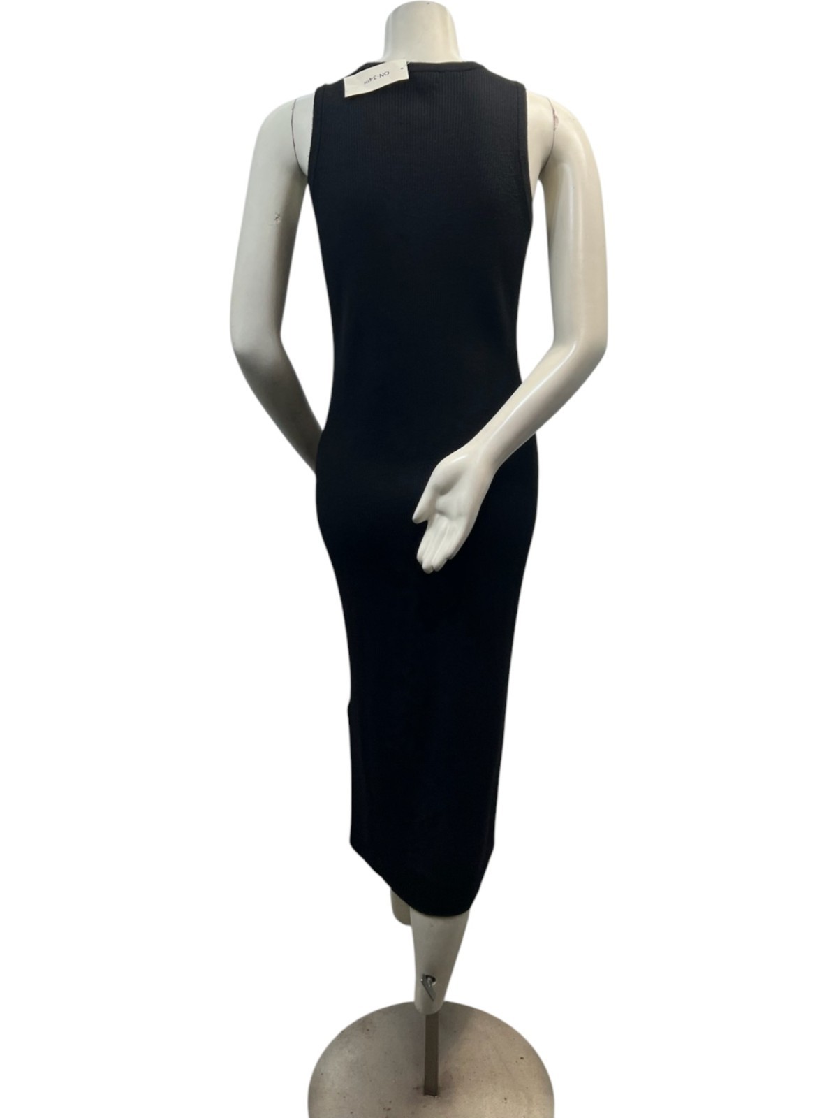 On 34th Sweater Dress Womens Size Large Black Sleeveless Stretch New