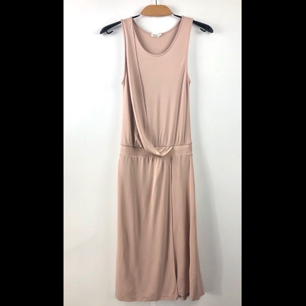 FILIPPA K Dusty Pink Viscose Drape Tank Dress XS