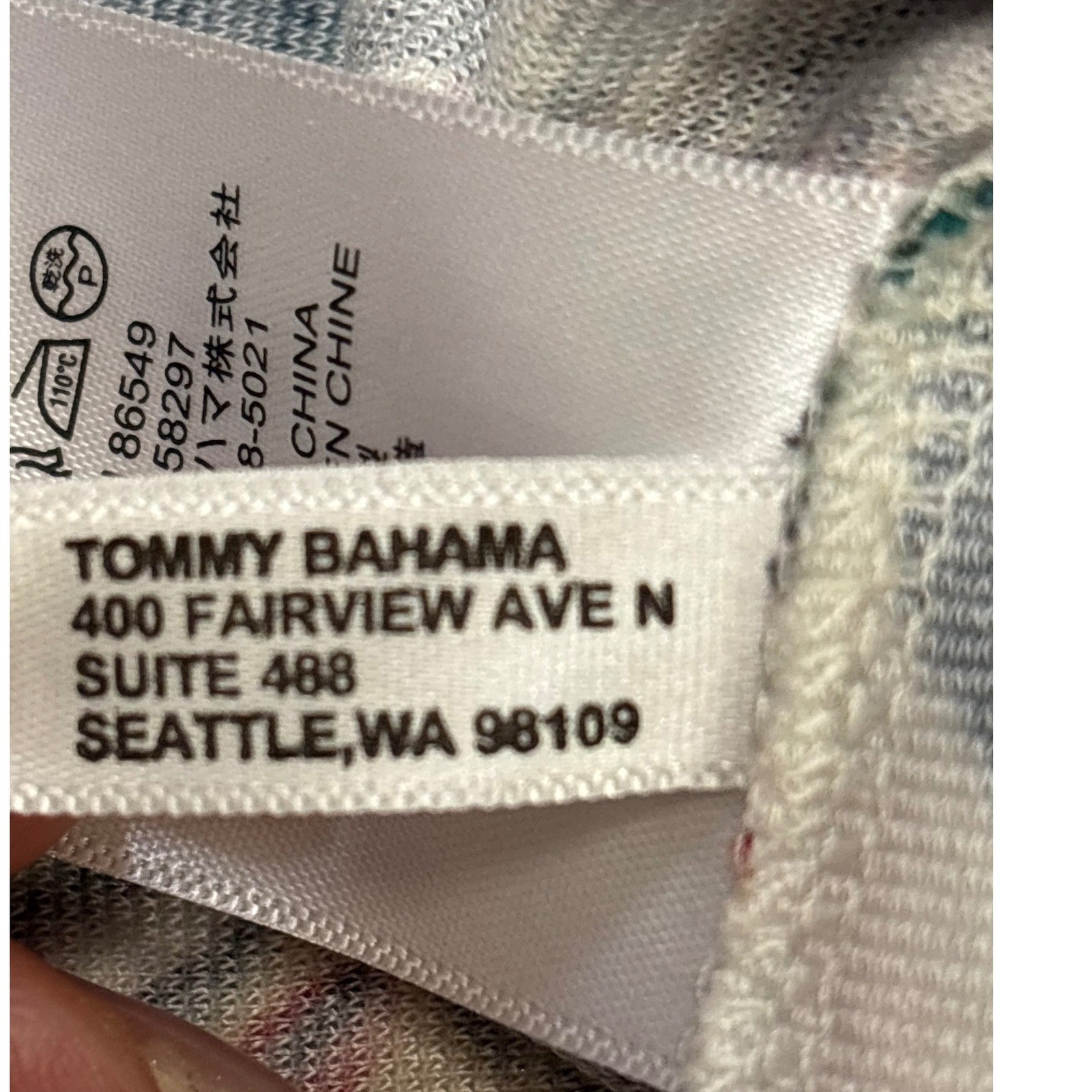 Tommy Bahama Dress Womens L White Red Green Tropical Paisley Sleeveless Shift