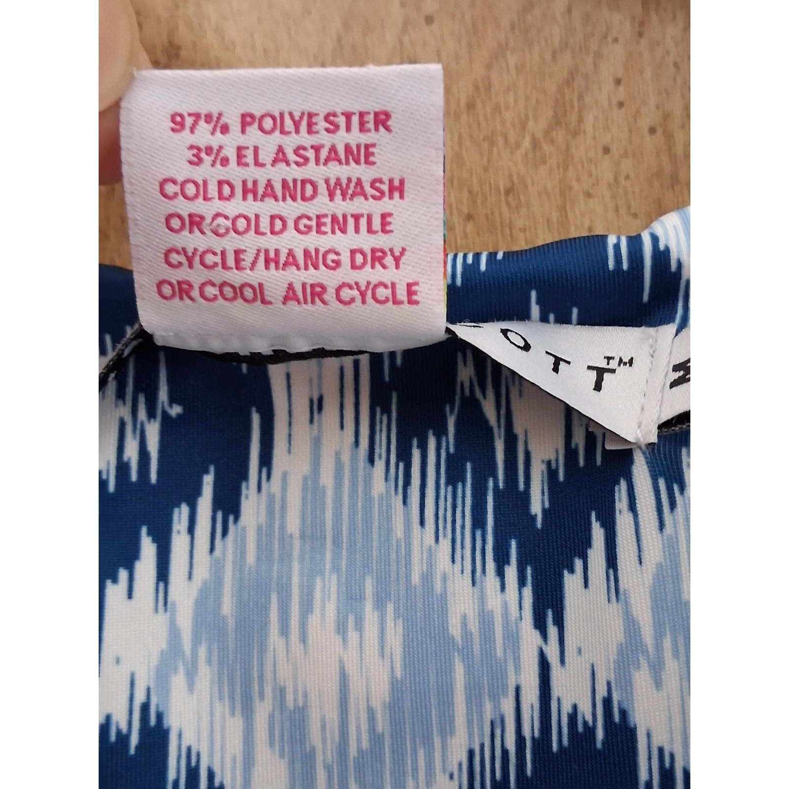 Ladies Gretchen Scott Sleeveless Blue and White Dress Size Medium
