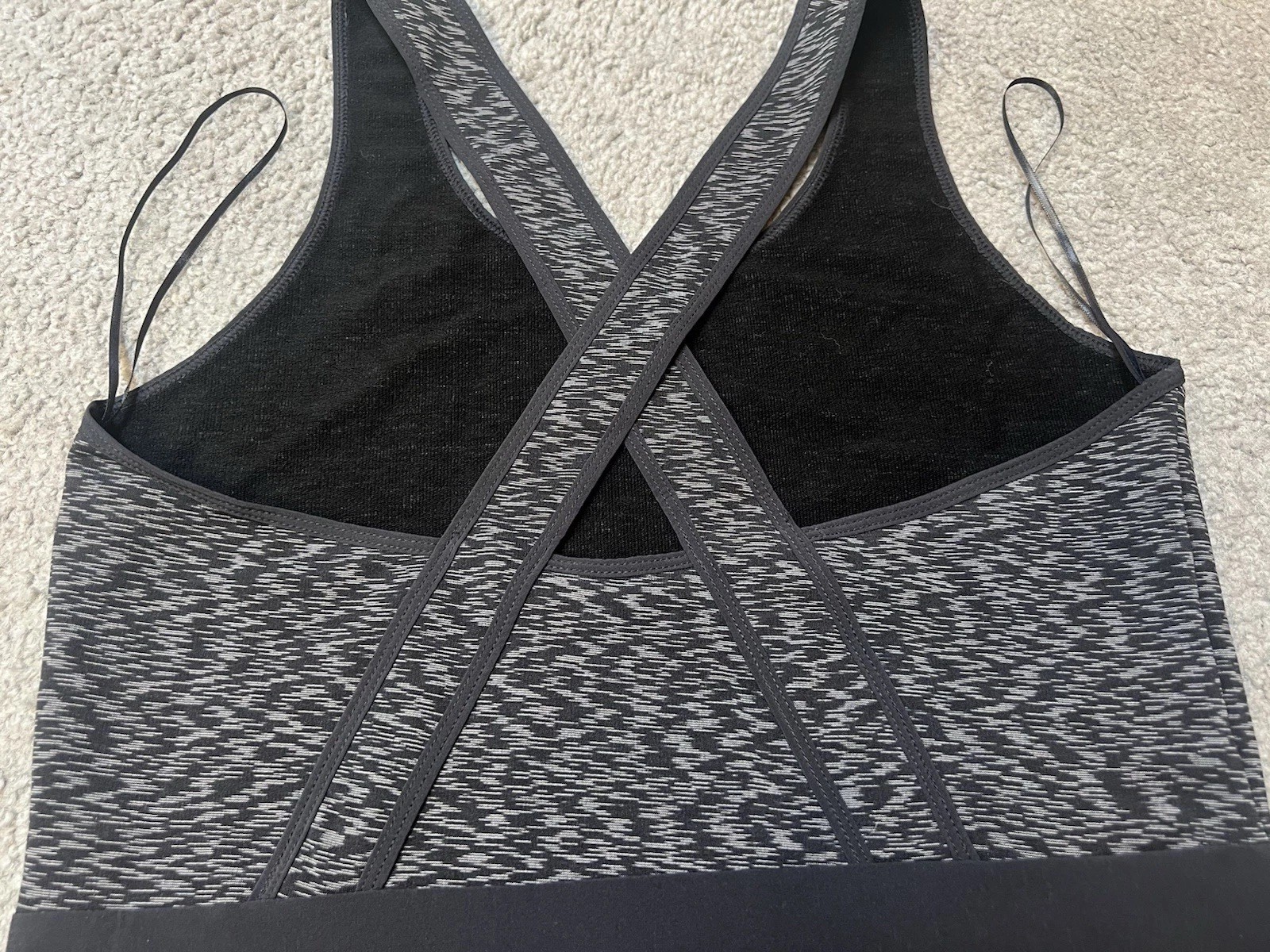 Smartwool Merino Wool Willow Lake Cross-back Dress Space Dye Black Small NWT