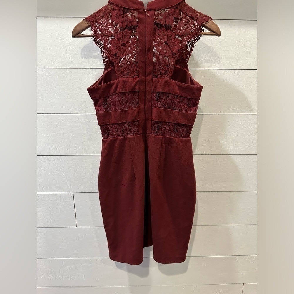 Express Burgundy Lace Dress-size 4