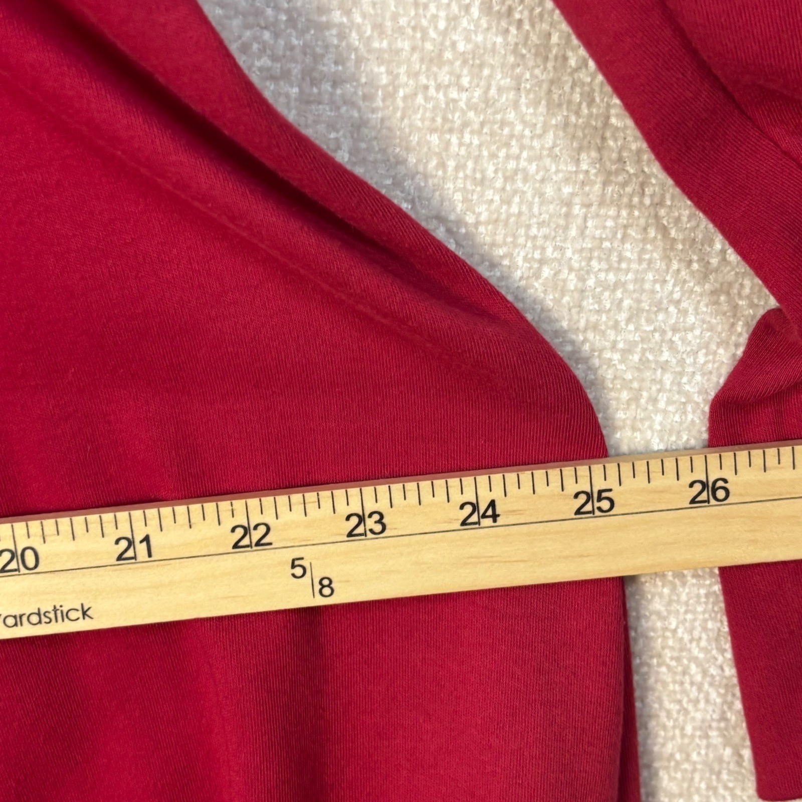 Weekenders Size Small Berry Red Button Front V-Neck Long Sleeve Knit Dress