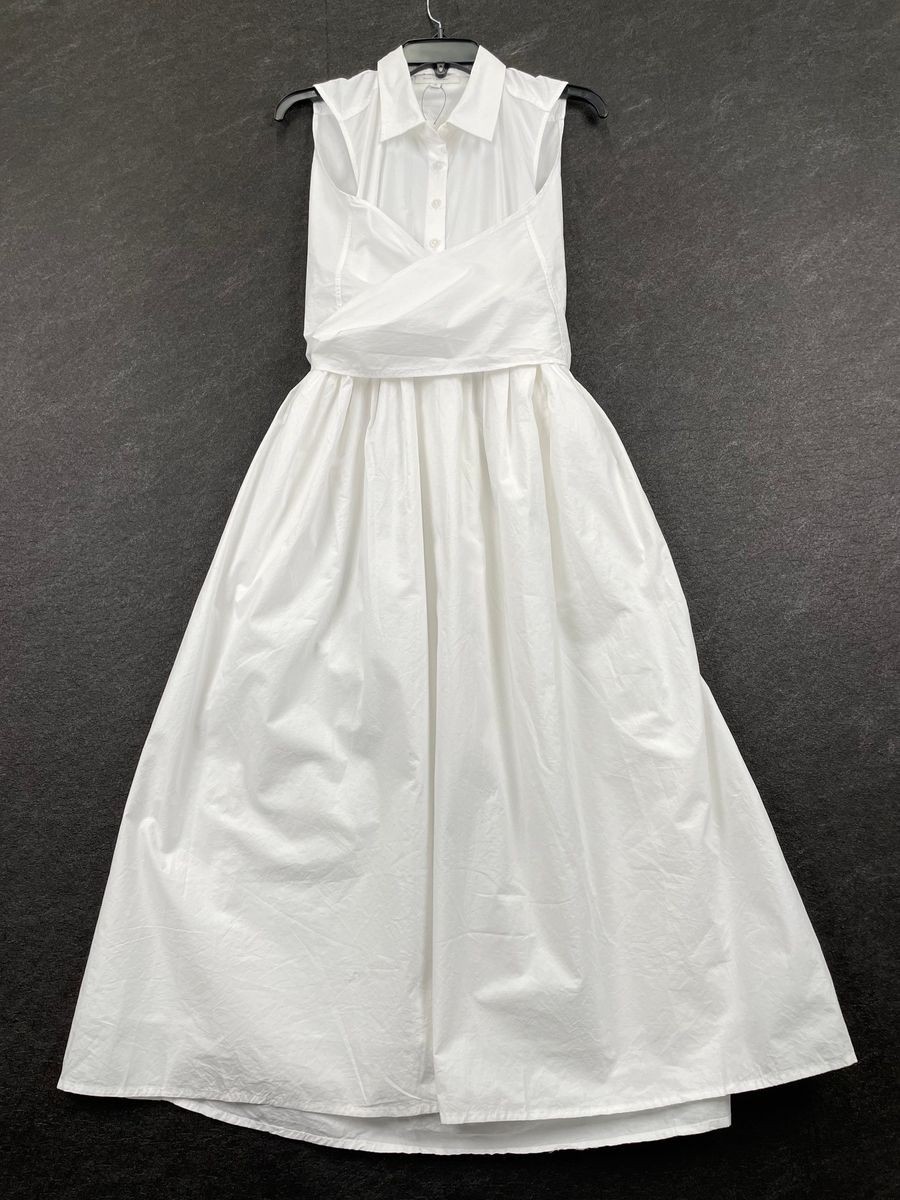 BANANA REPUBLIC FACTORY Poplin Wrap Shirt Dress Women’s Size S White