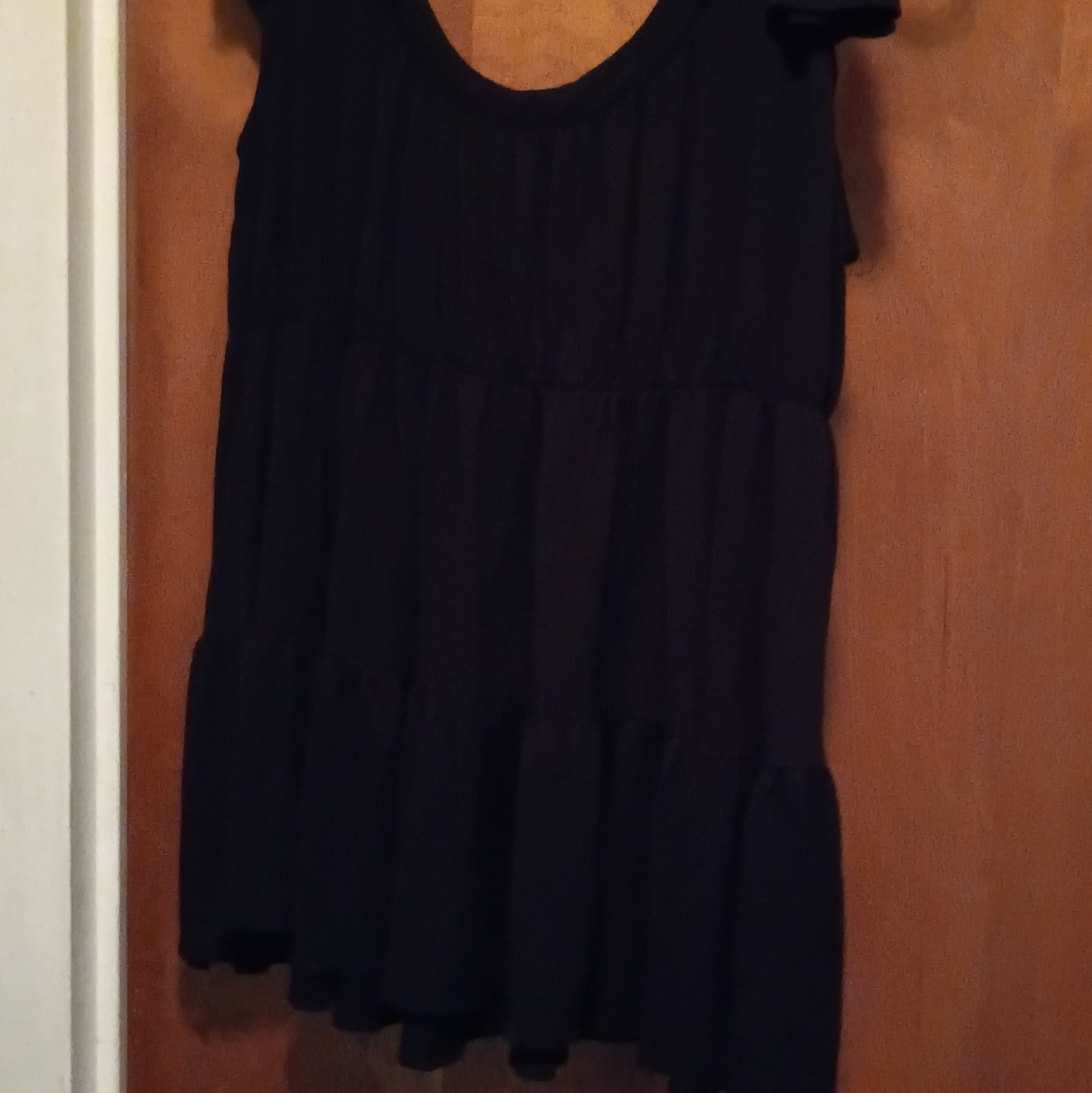 Mossimo Women’s Black Solid Scoop Neck Tank Top Rayon Size XL