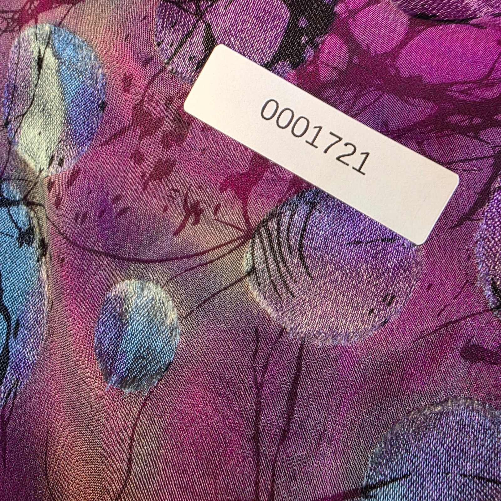 Valentine Abstract Batik Print Shift Dress Pink Orange Purple Art To Wear