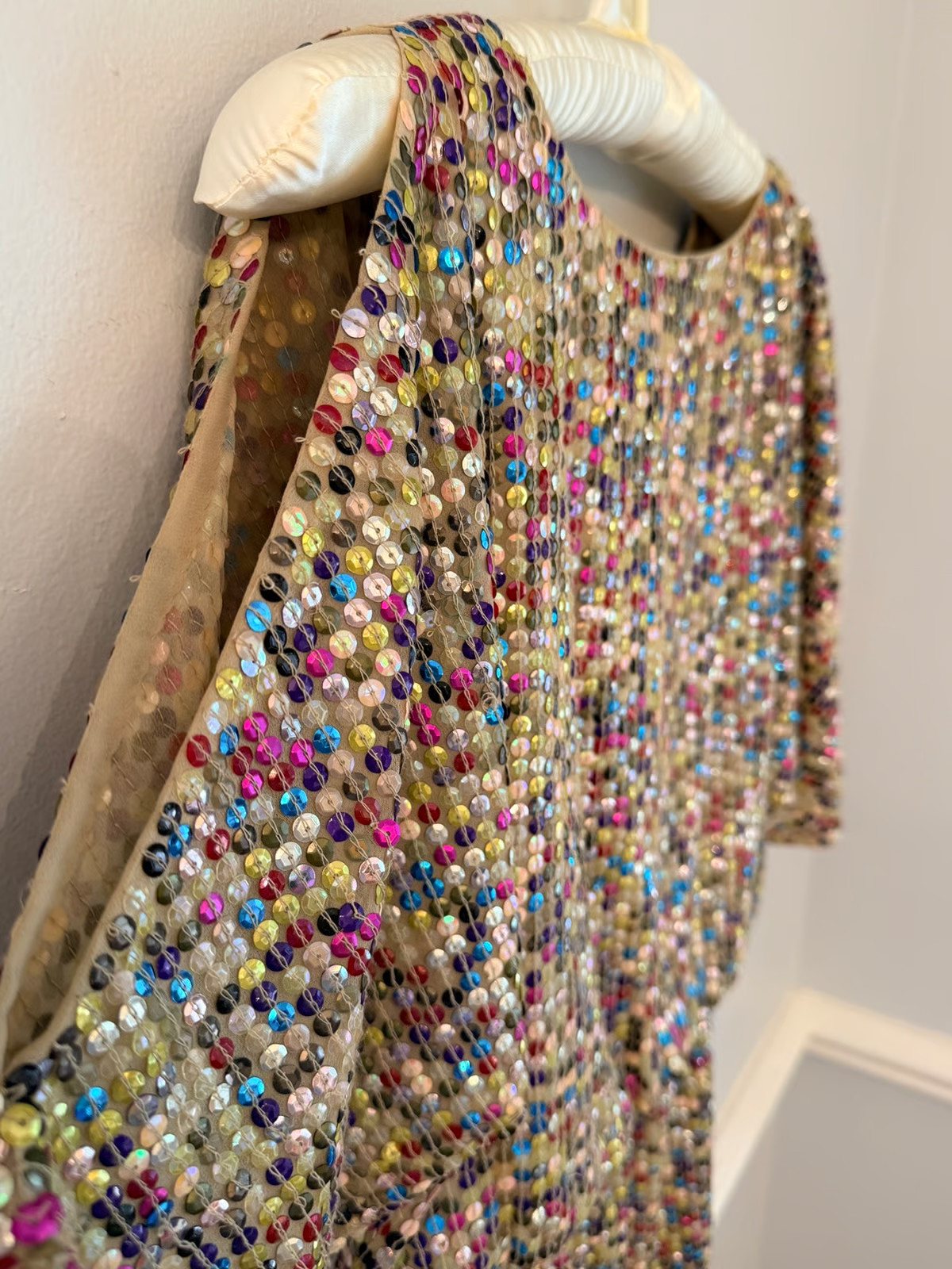 Dress Trina Turk Multicolor Sequin Cold Shoulder Cocktail Dress Size 0