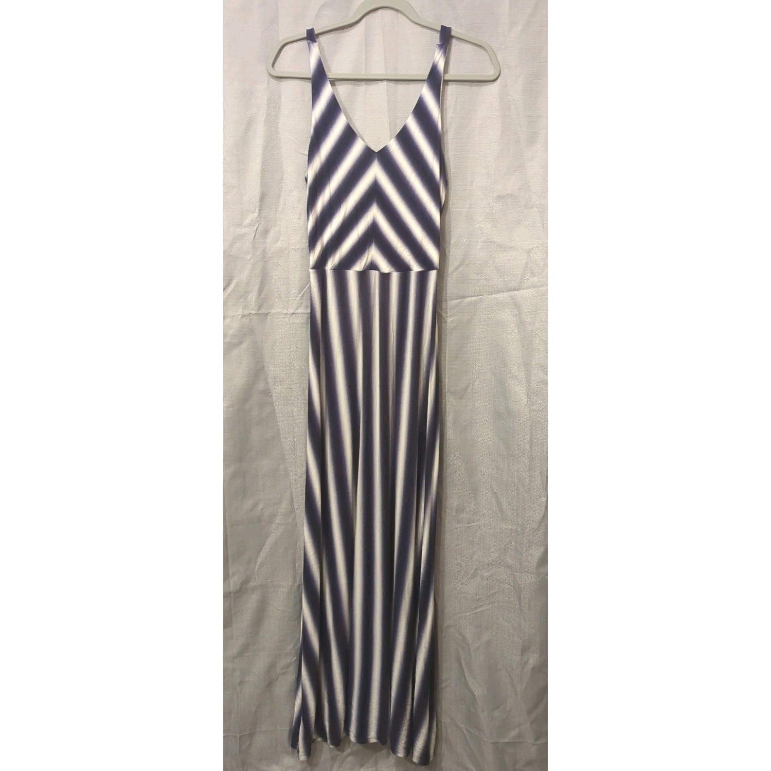 GAP striped Maxi Dress womens S Beach drape garden party coastal boho Hippie