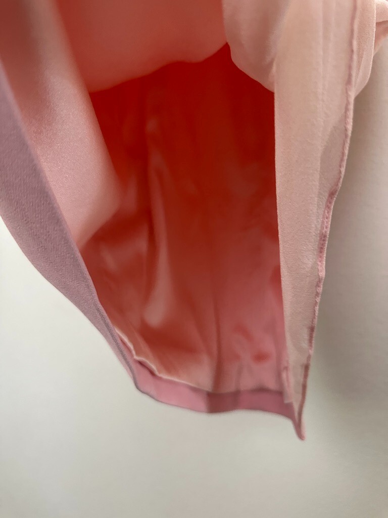 Cushnie Et Ochs Layered Ruffle Sheath Dress Pink Midi Sleeveless Women’s Size 6