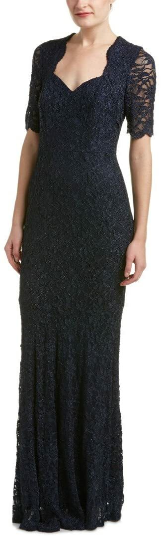 Decode 1.8 Women’s Glitter Lace Short Sleeve Mermaid Gown # 12
