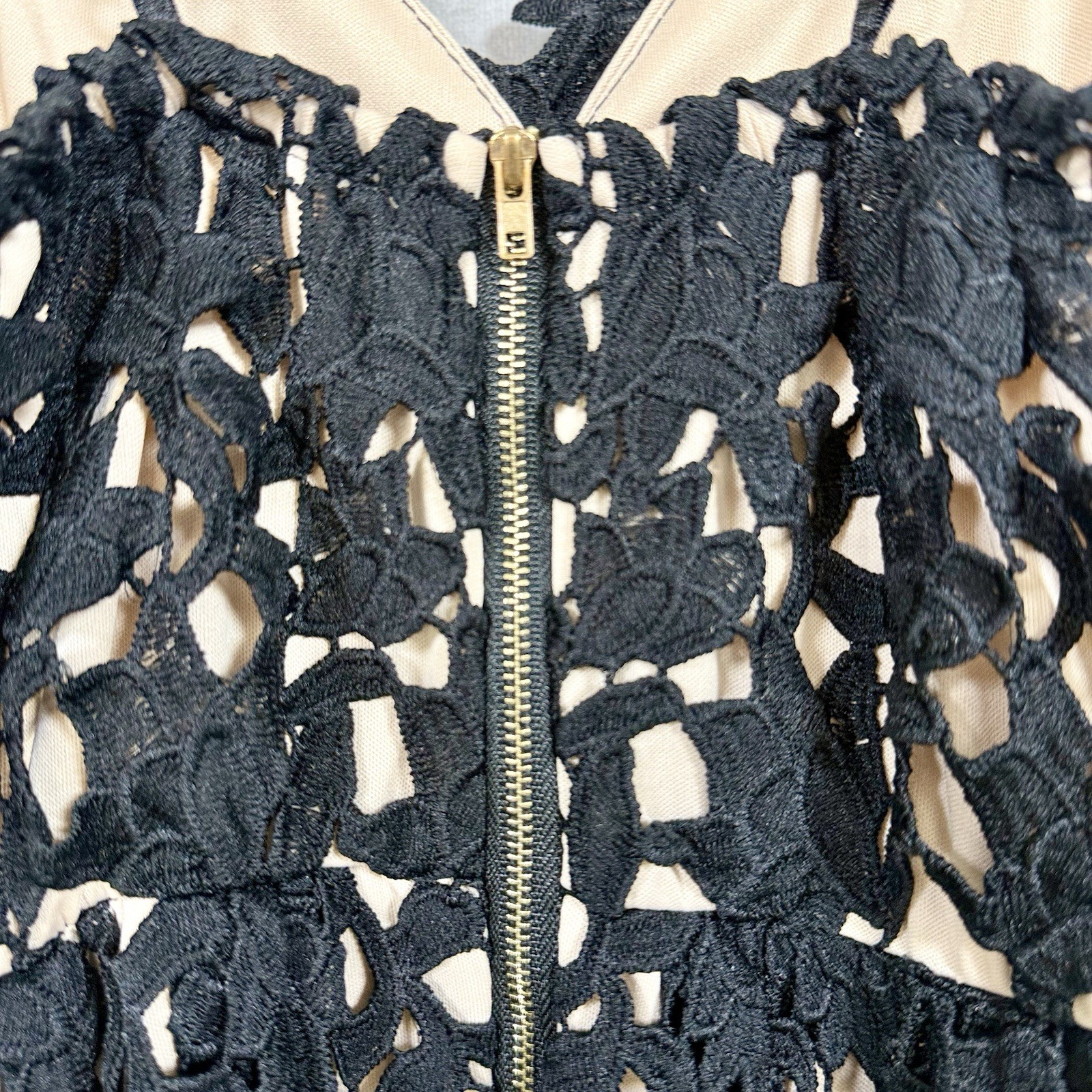 City Chic Black Lace “So Fancy” Spaghetti Strap Midi Cocktail Dress | Size M