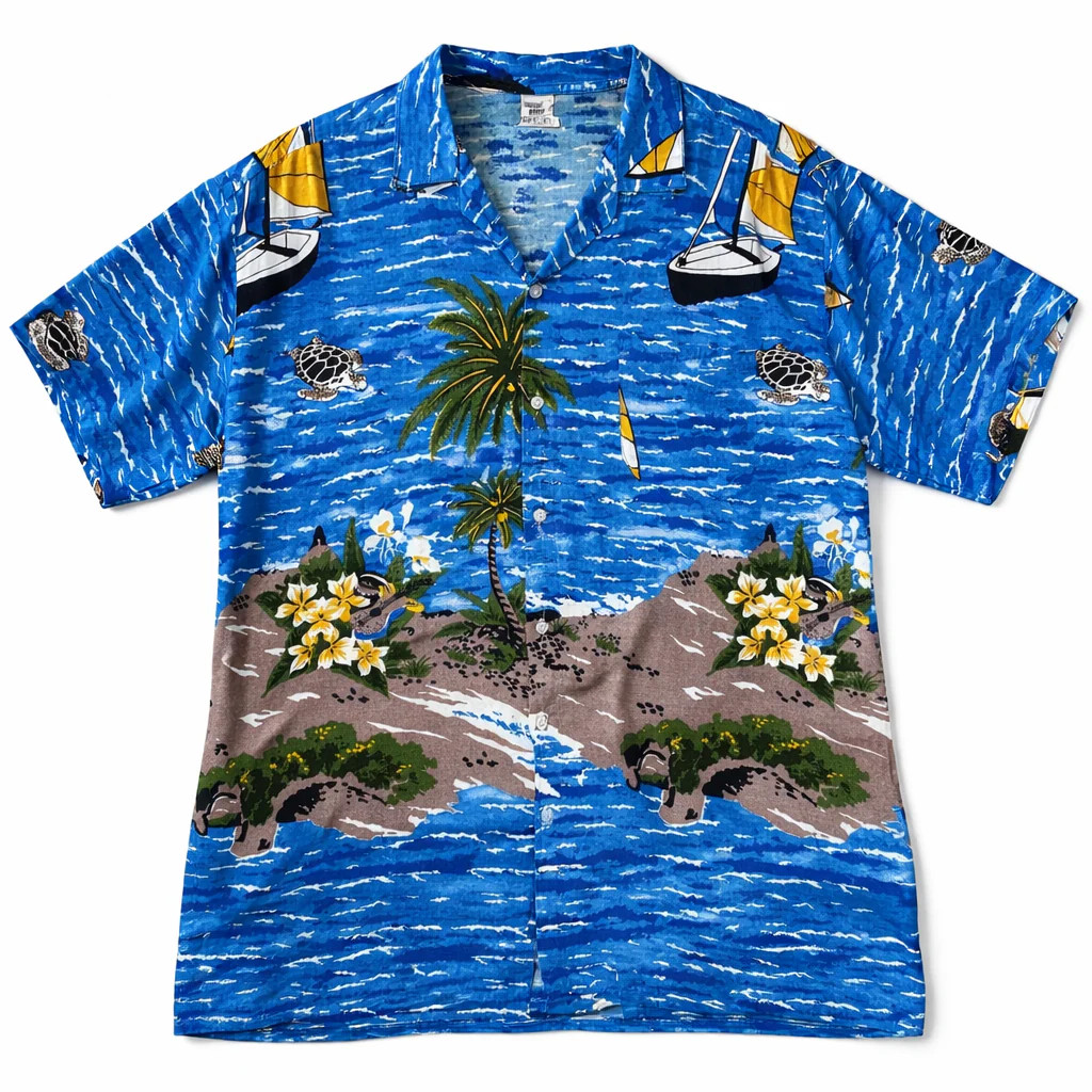 Vintage 1990’s Sailboat Turtles Guitars Shirt