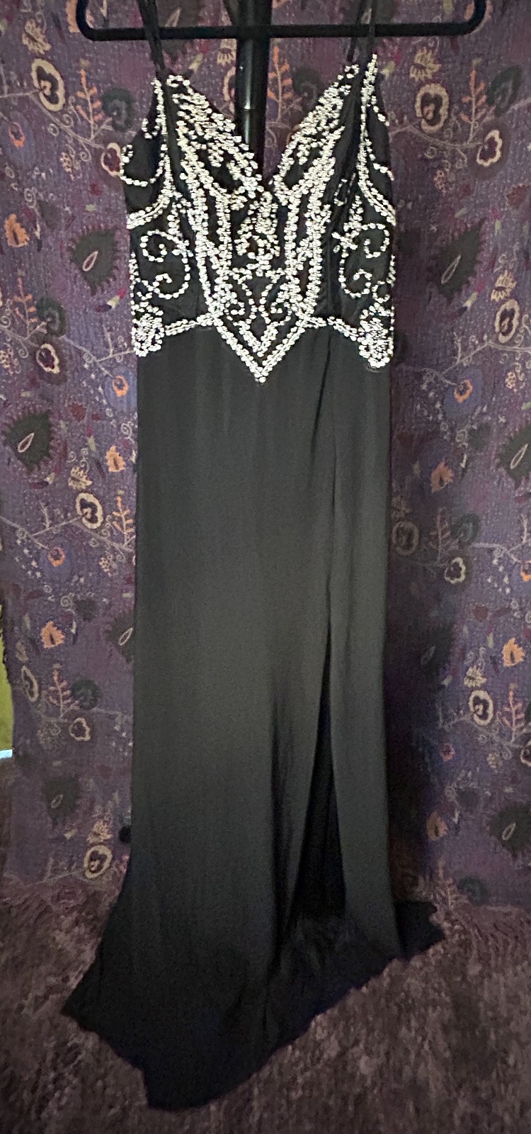 SAY YES TO THE Womens Black Spaghetti Strap Shift Dress 1314