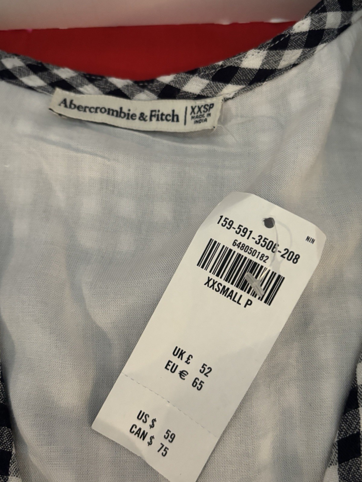 Abercrombie and Finch Black And White Mini Dress