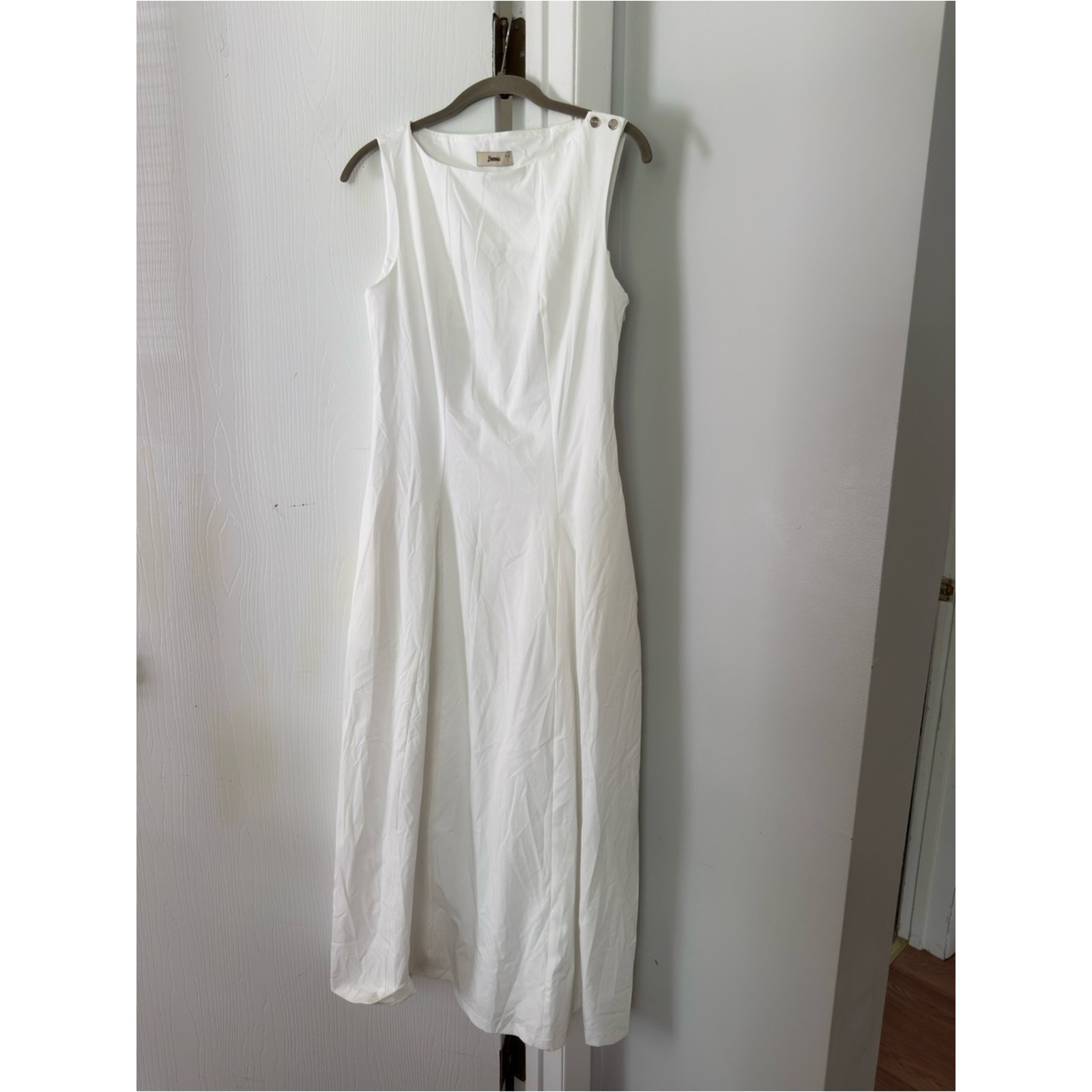 Herno Abito Donna White Sheath Dress Size 42 US 6 $470