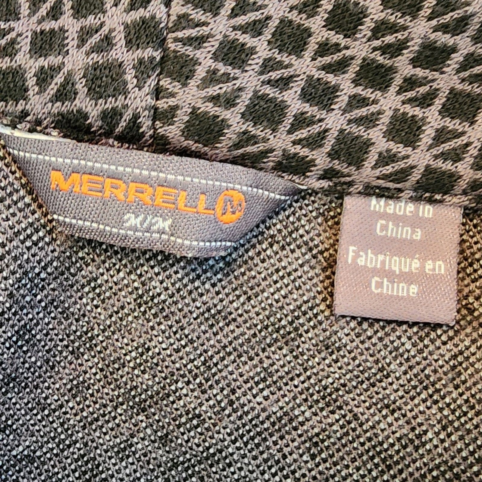 Merrell Indira Geometric Cowlneck Ponte Dress Sz M NWOT Pockets Gray