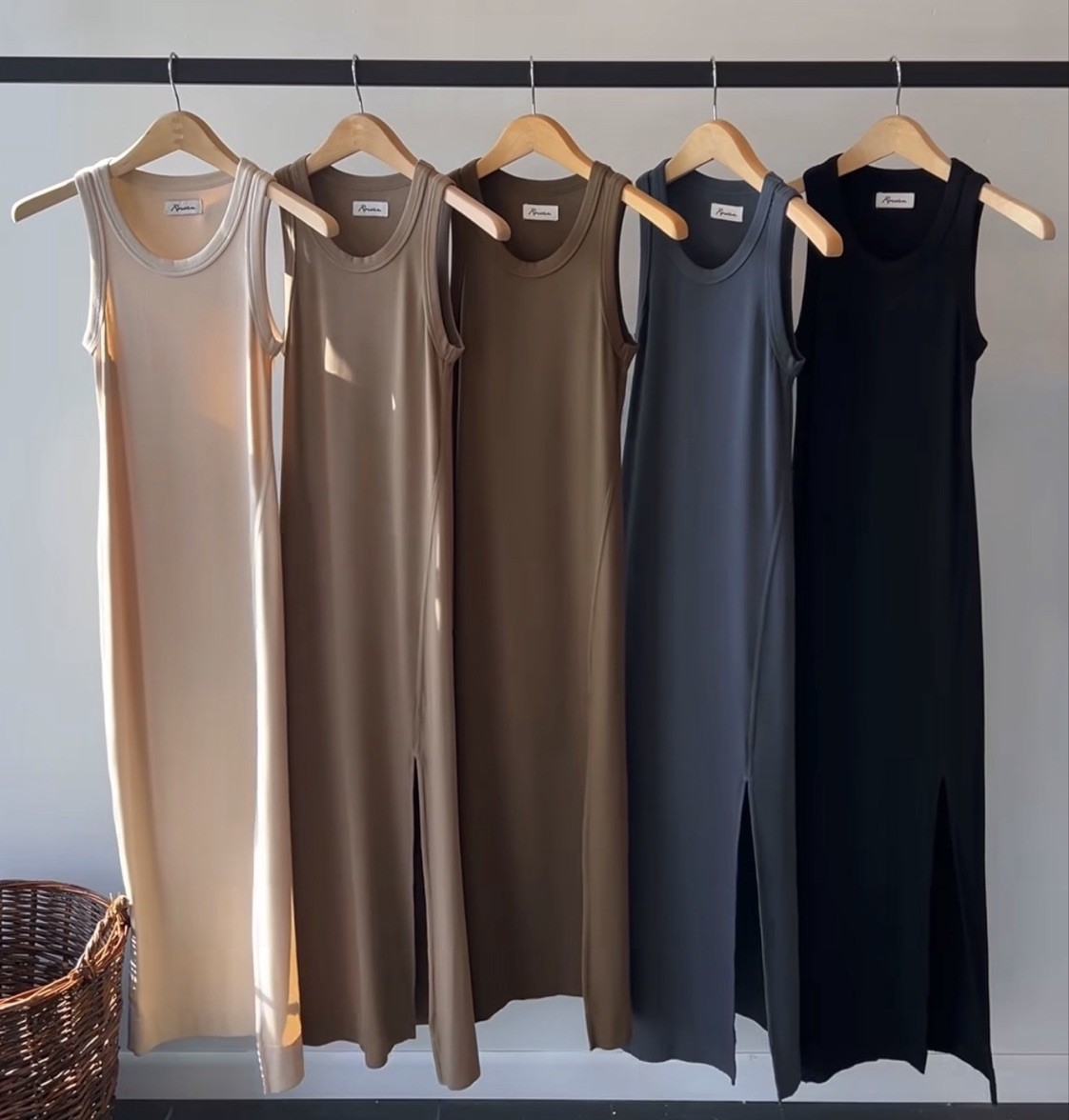 ROWAN DYLAN KNIT MAXI DRESS IN BONE S/M EUC