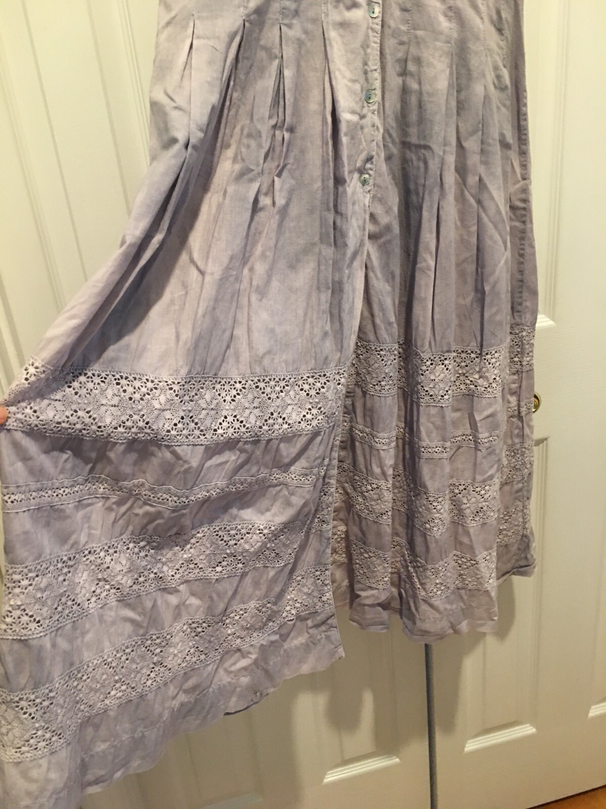 LoveShackFancy Edie Tie Dye Button Dress XS $135 Gorgeously Romantic