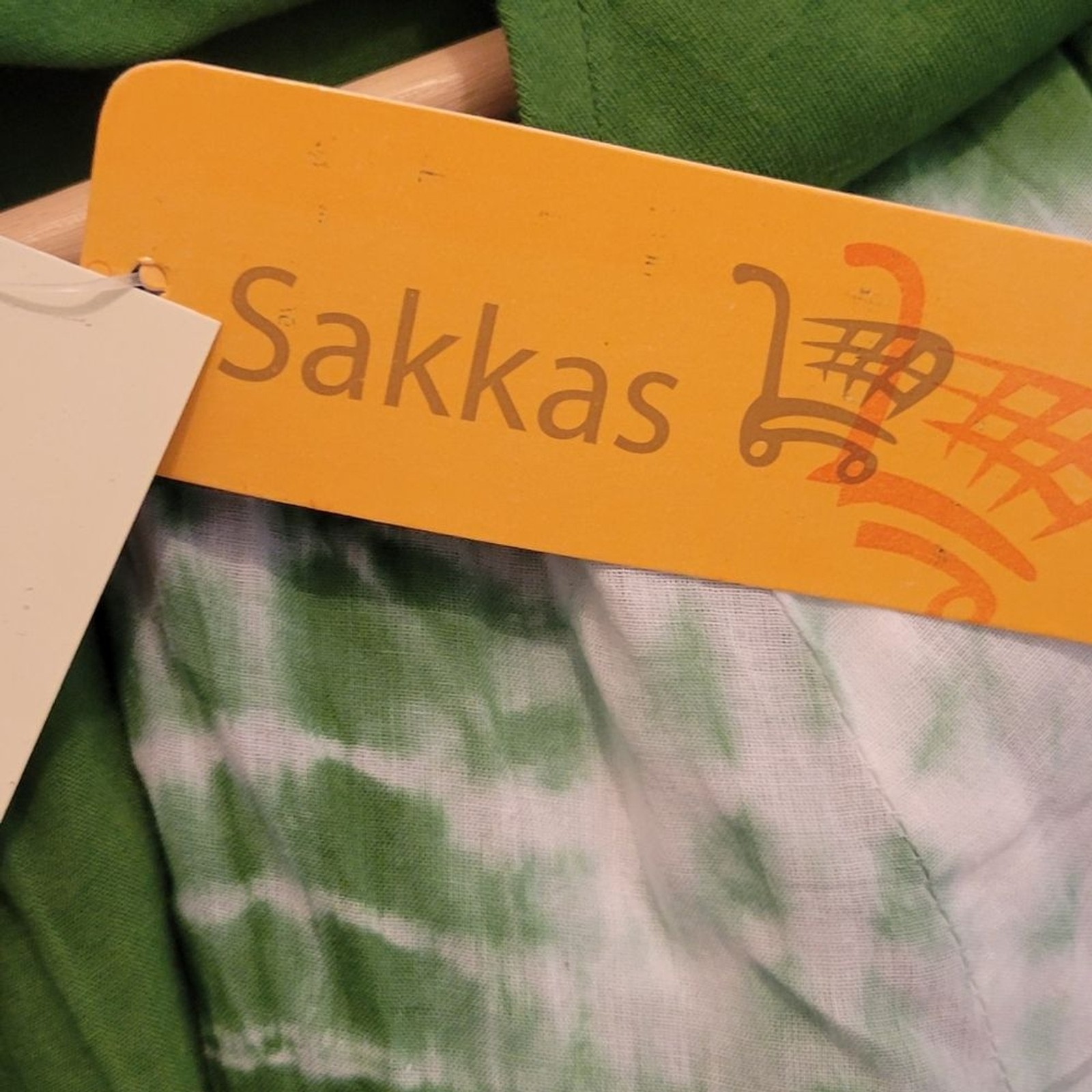 NWT Sakkas Windsong Tie Dye Green/White Two Way Dress Size Free/OS/0-16