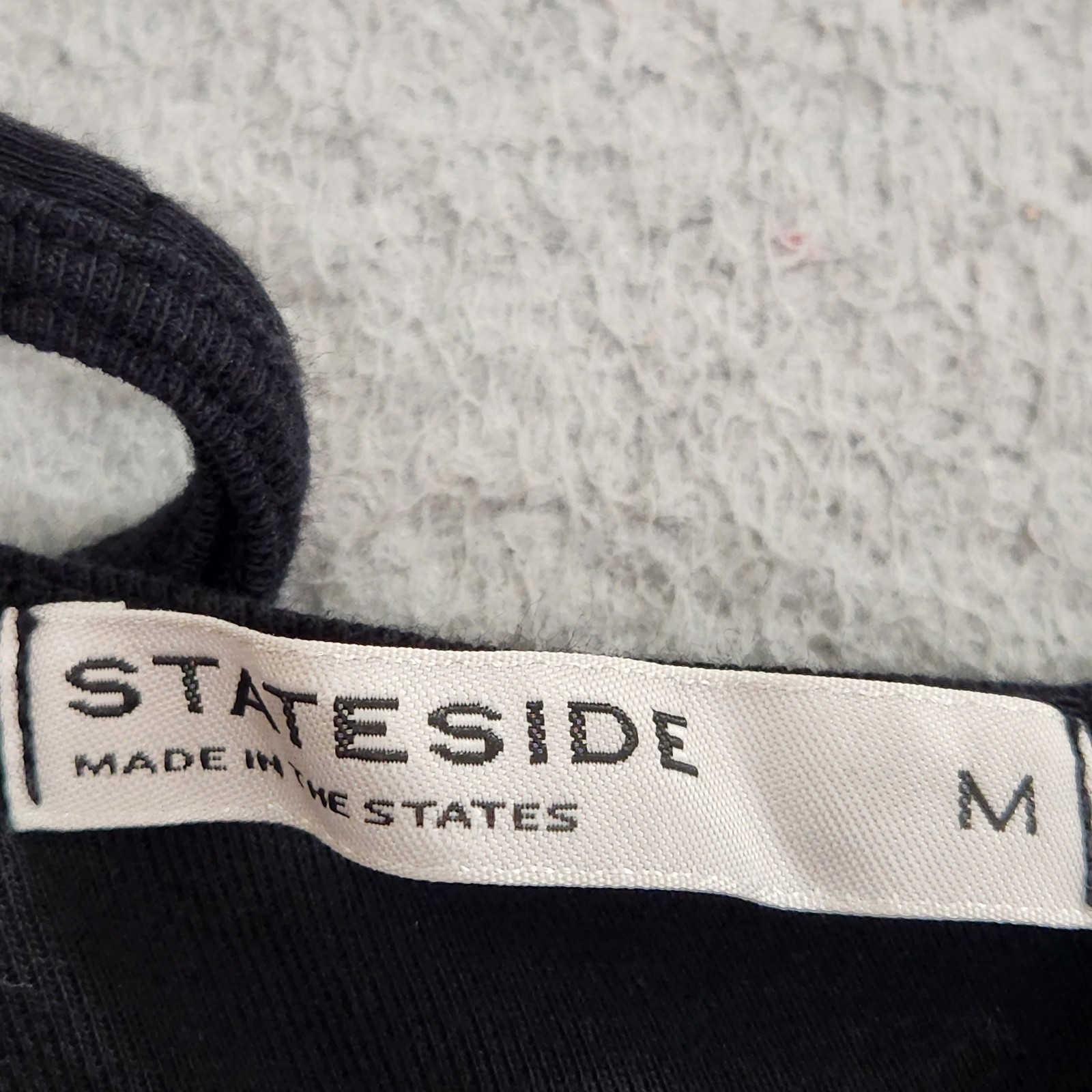 Stateside Dress Womens Medium Black Tank Midi Stretch Minimalist US Made