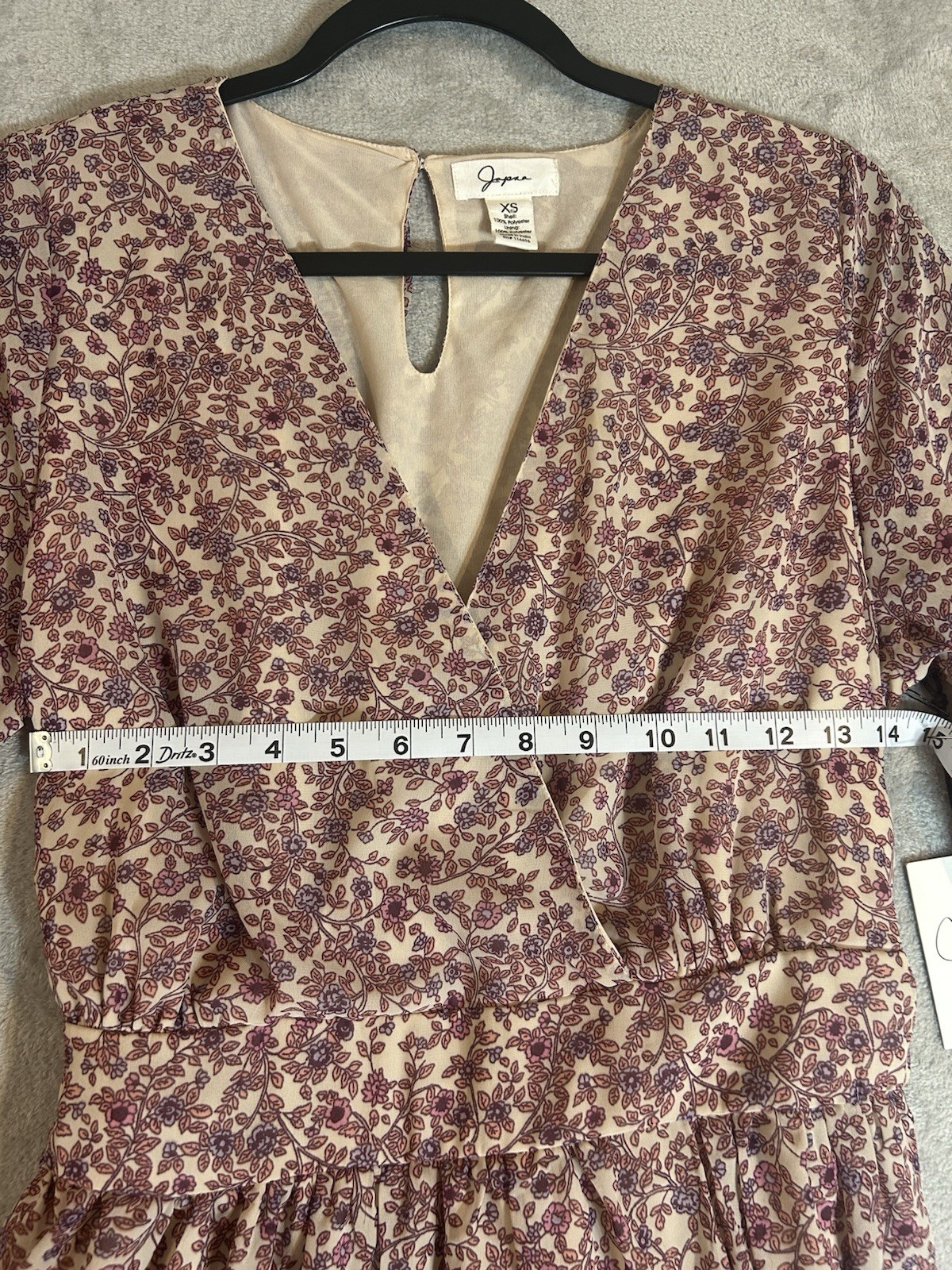 Japna NWT Western Layered Boho Chic Earthy Prairie Ultra-Feminine Mini Dress XS