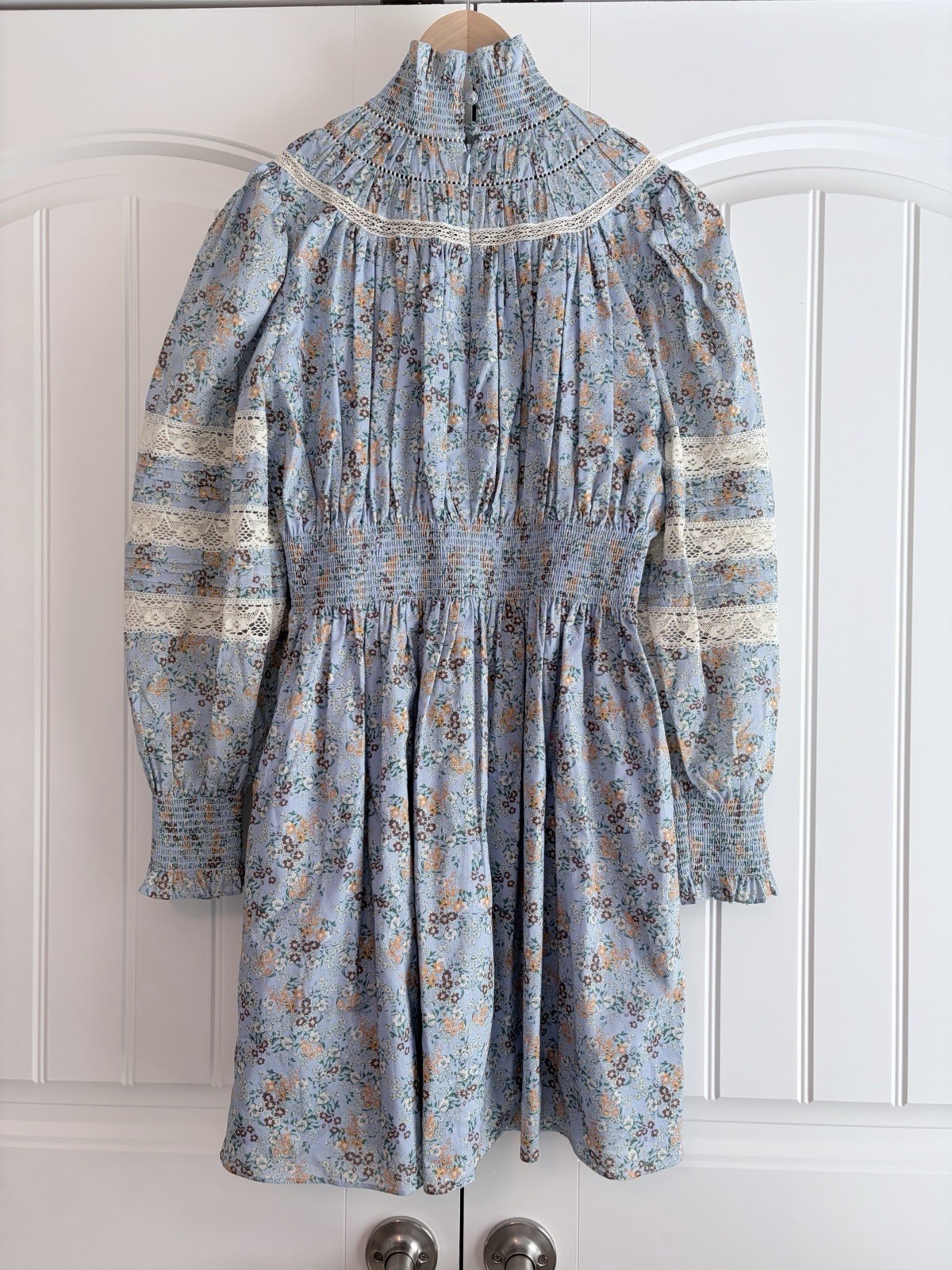 Hunter Bell Ryan Floral Mini Dress NWT Puff Sleeve Cottagecore Dress Size M