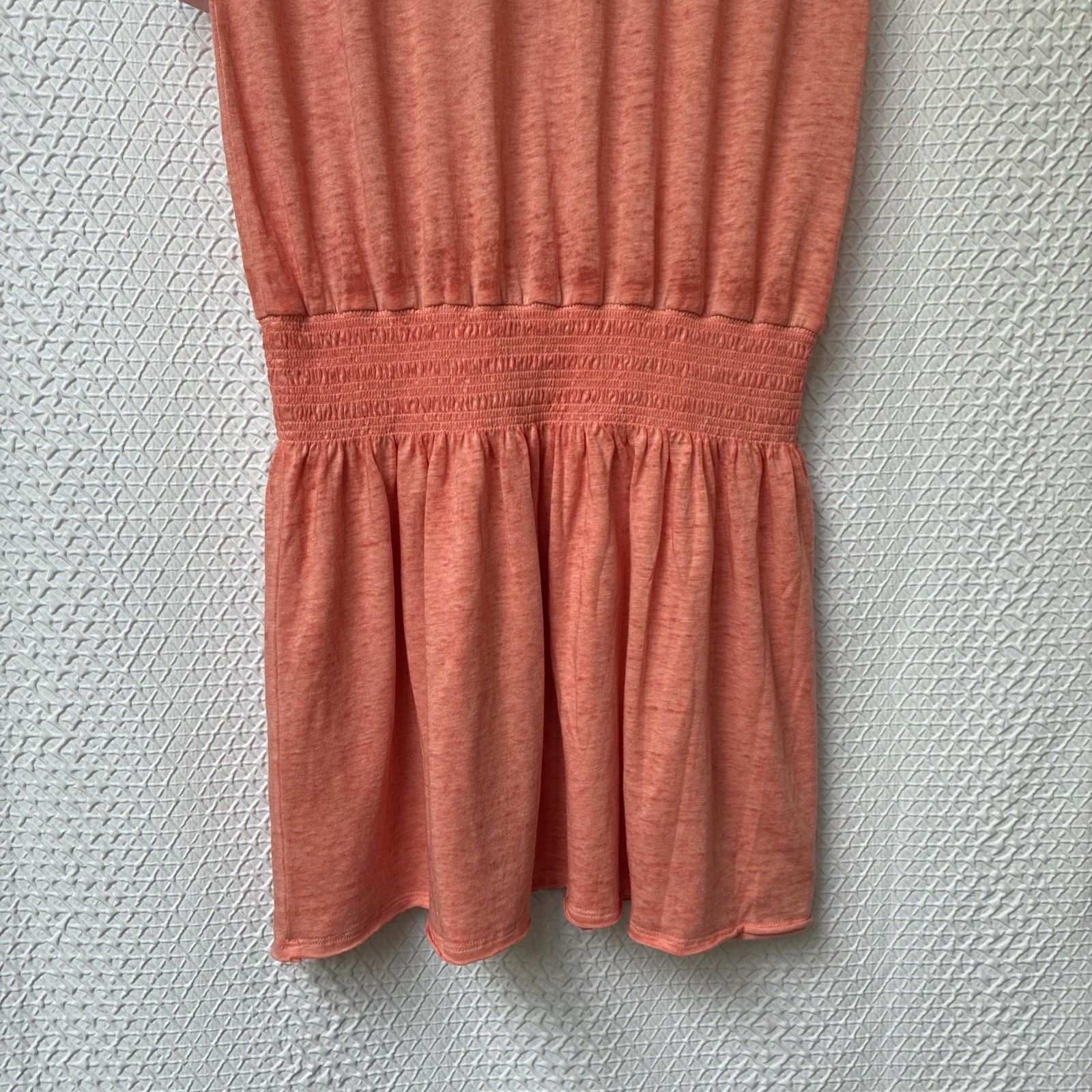 Athleta Captivate Dress Light Coral Sunset Size PS Petite Small NWT Knit Burnout
